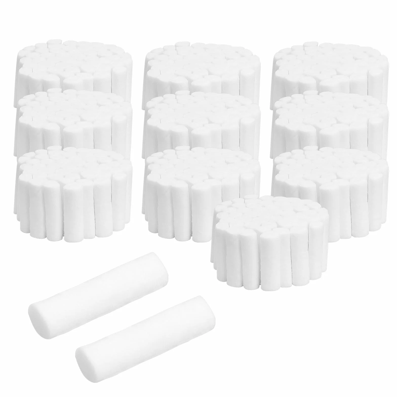 Tampone Monouso in Cotone 500pcs 8*38mm Forte Assorbente Flessibile