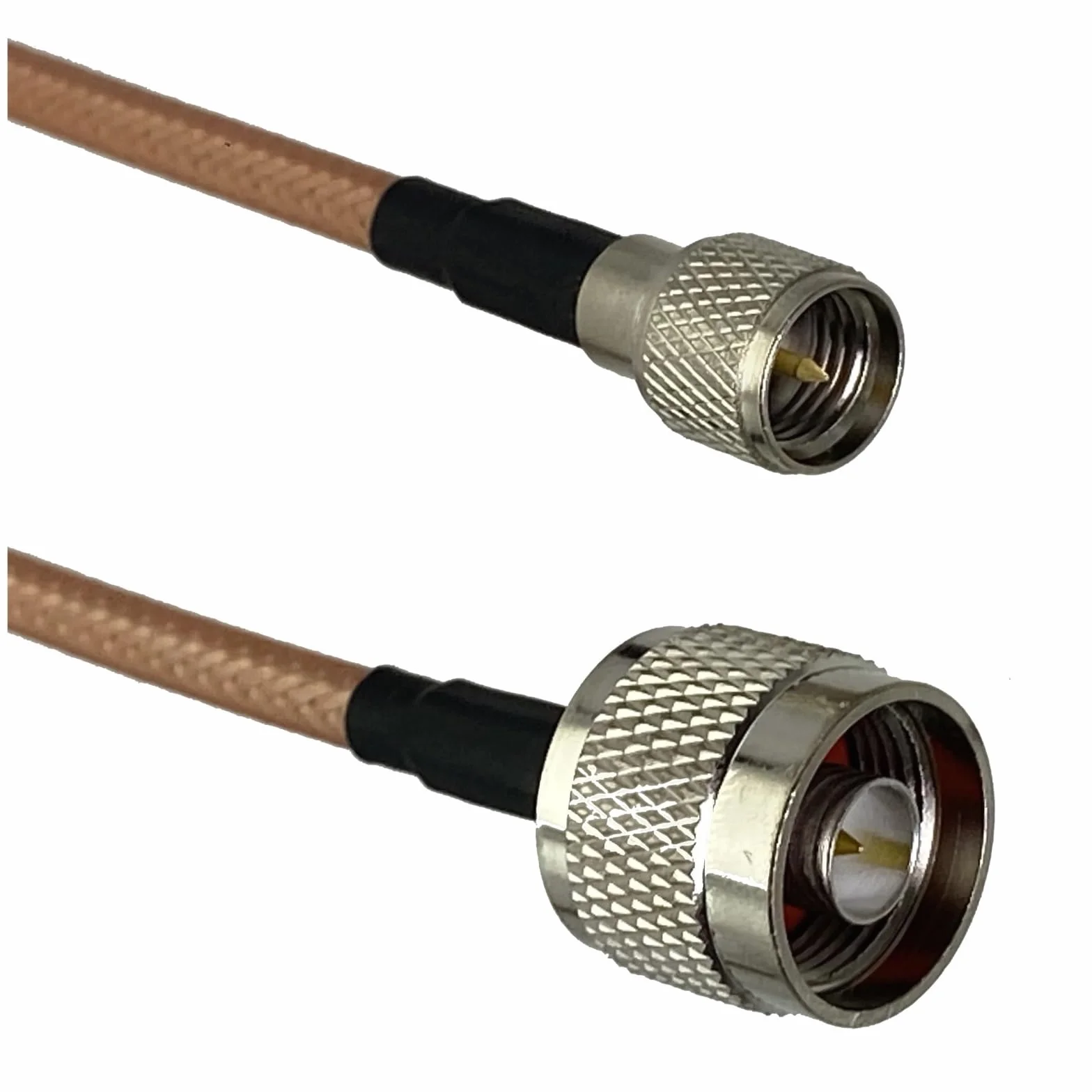 1 Pz 50 CM-10 M RG142 Mini UHF Spina Maschio A N Connettore Dritto RF Jumper Cavo A Treccia(10M)