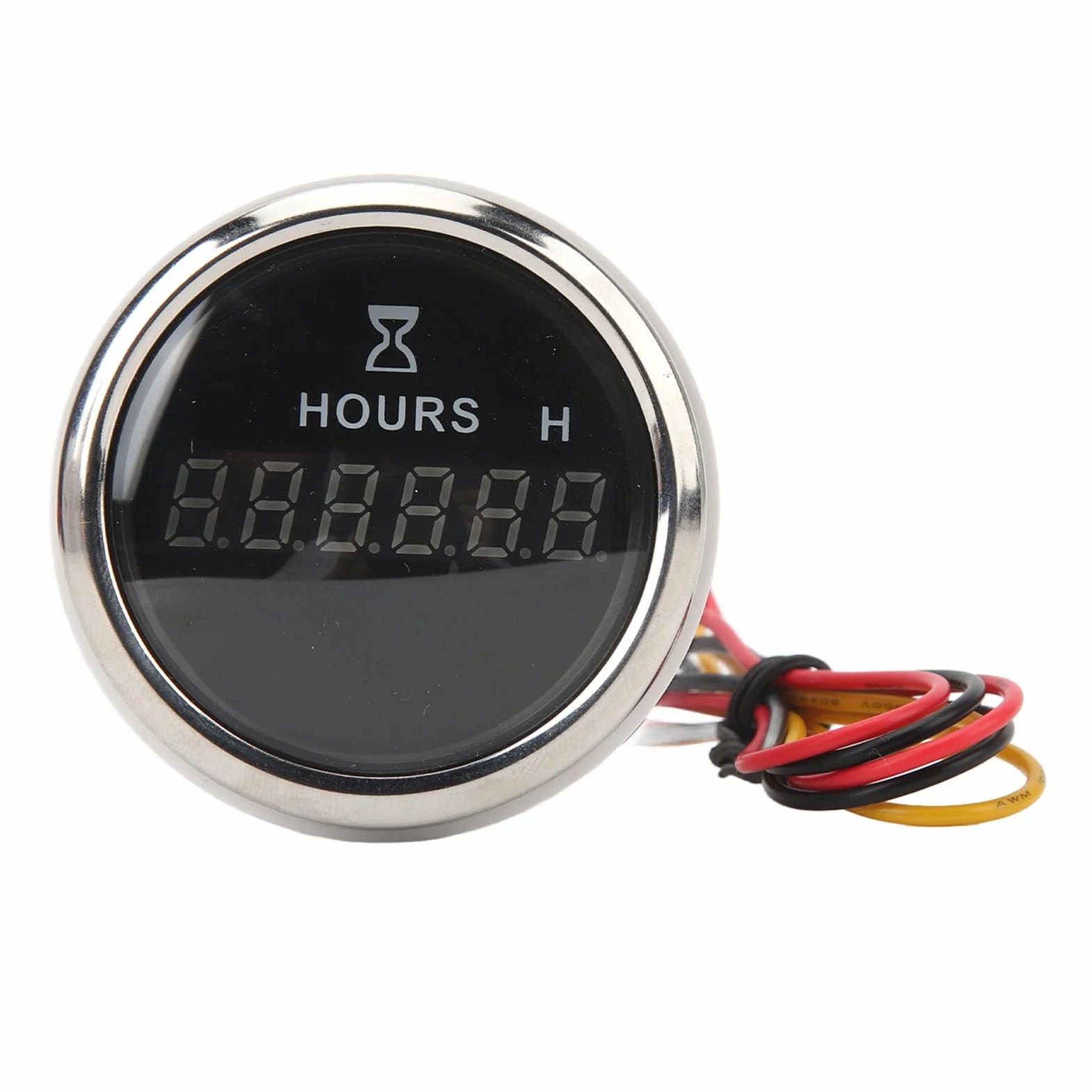 Contaore Digitale Rotondo 52MM DC 9V Alta Precisione per Barche Yacht Camper