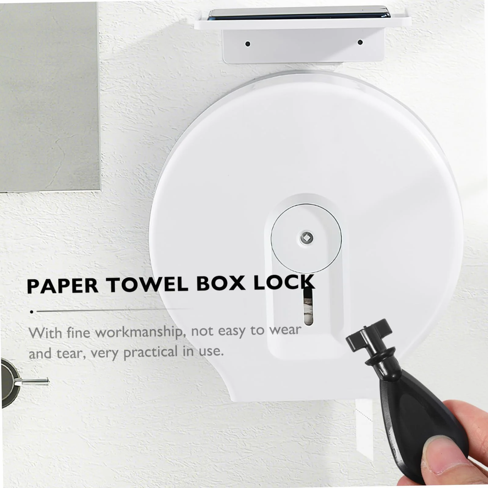 iplusmile 3 pezzi Dispenser per Asciugamani Carta Chiave Resistente per Uffici e Bagni Pubblici