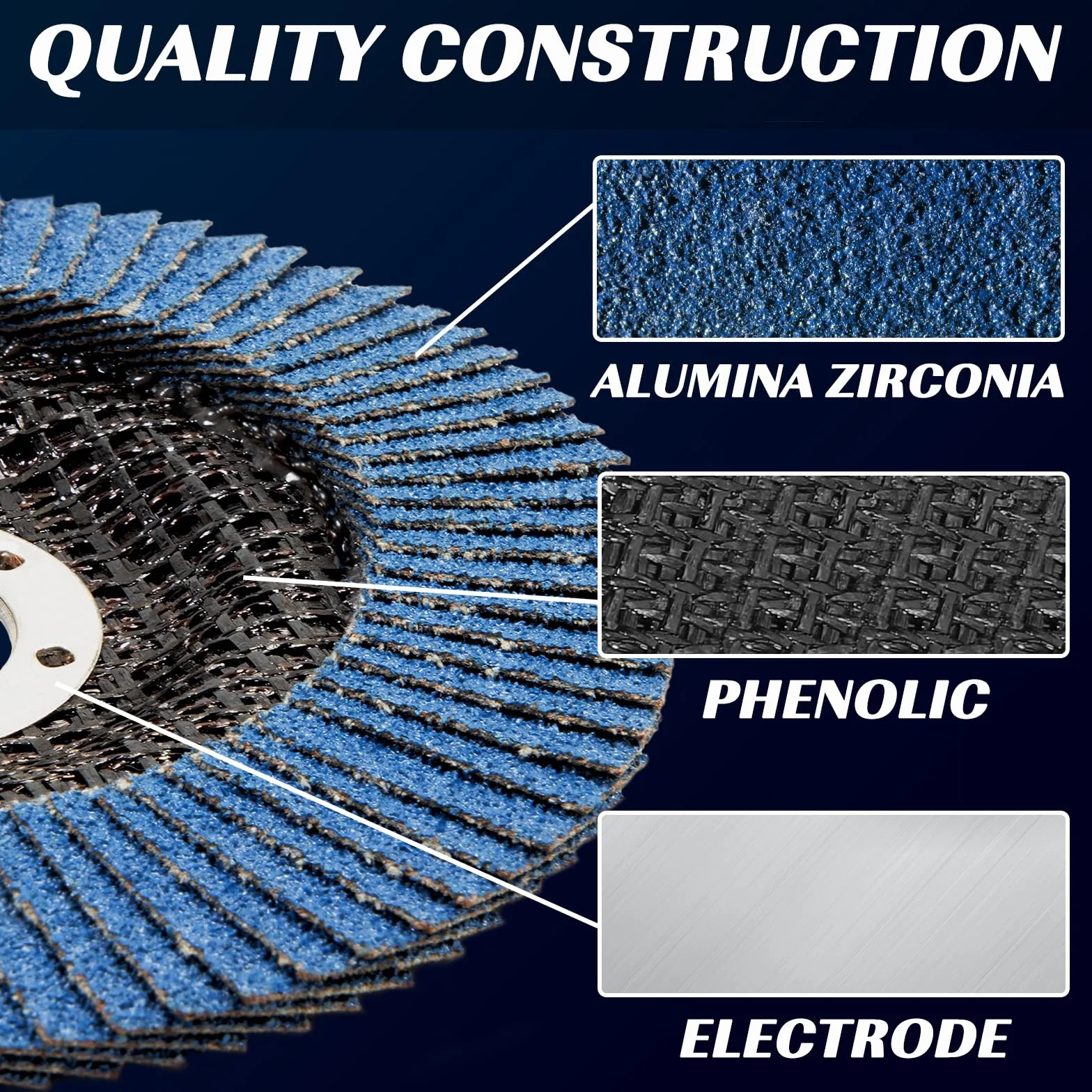 Dischi lamellari 125mm Grana 40 per Smerigliatrice il Ferro Legno Dischi Abrasivi 10 Pezzi