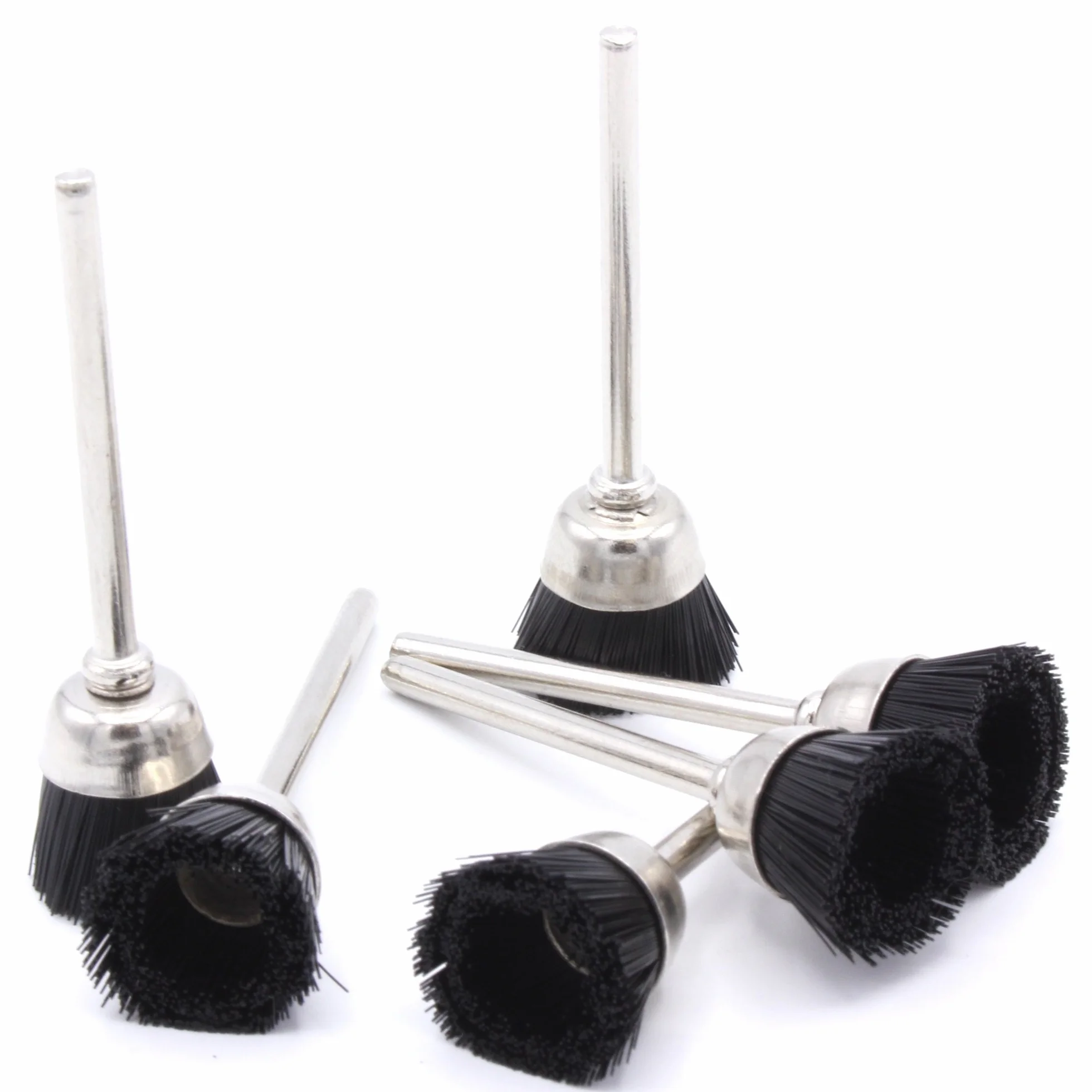 6 spazzole in nylon per lucidatura a setole 15 mm, compatibili con Proxxon Dremel