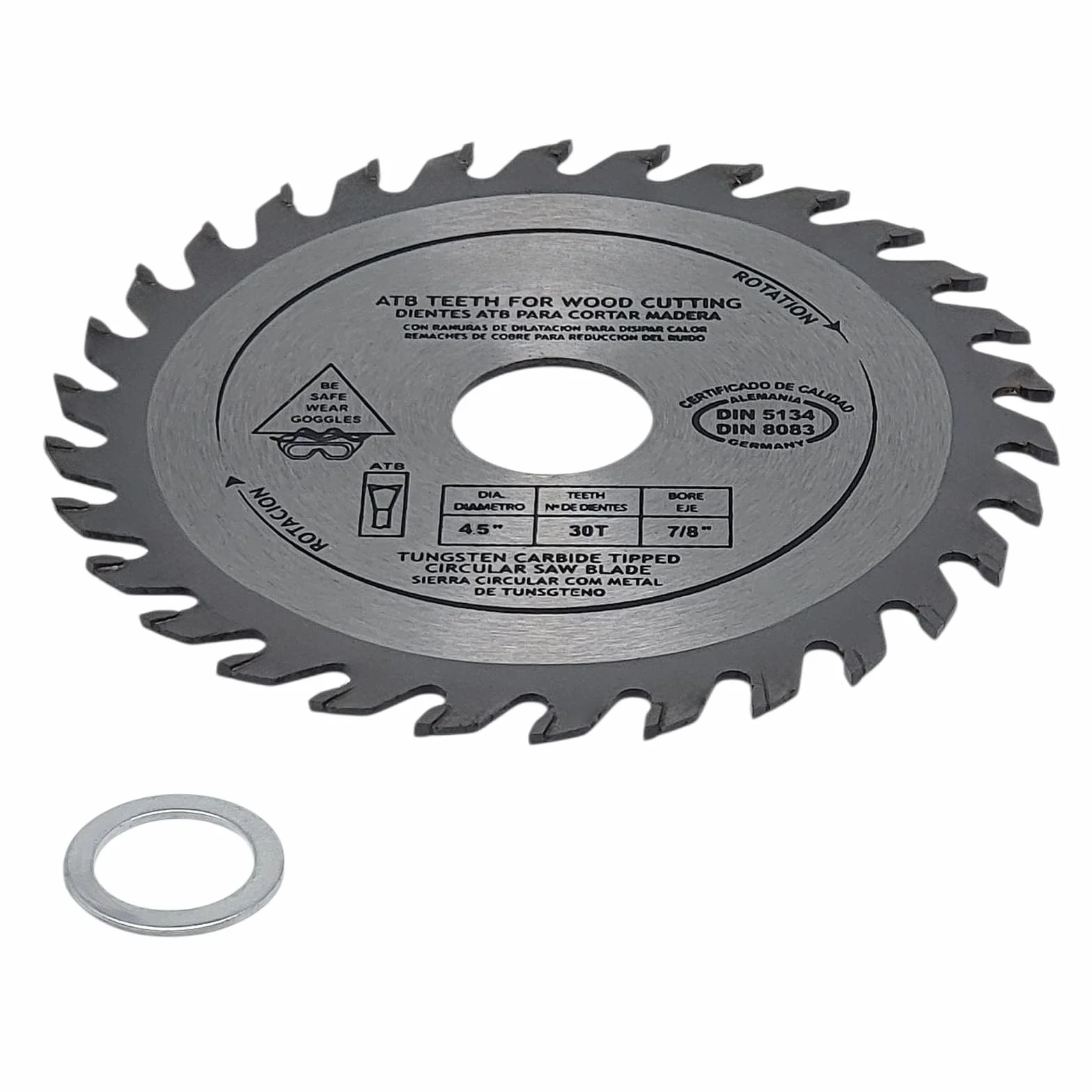 FAST WORLD SHOPPING – Disco per Legno 115mm Smerigliatrice Angolare per Taglio Legno e Cartongesso, Lama Flex 30 Denti Widia 30T, Bricolage Fai da Te, Uso Professionale (115 mm, 1, Pz)