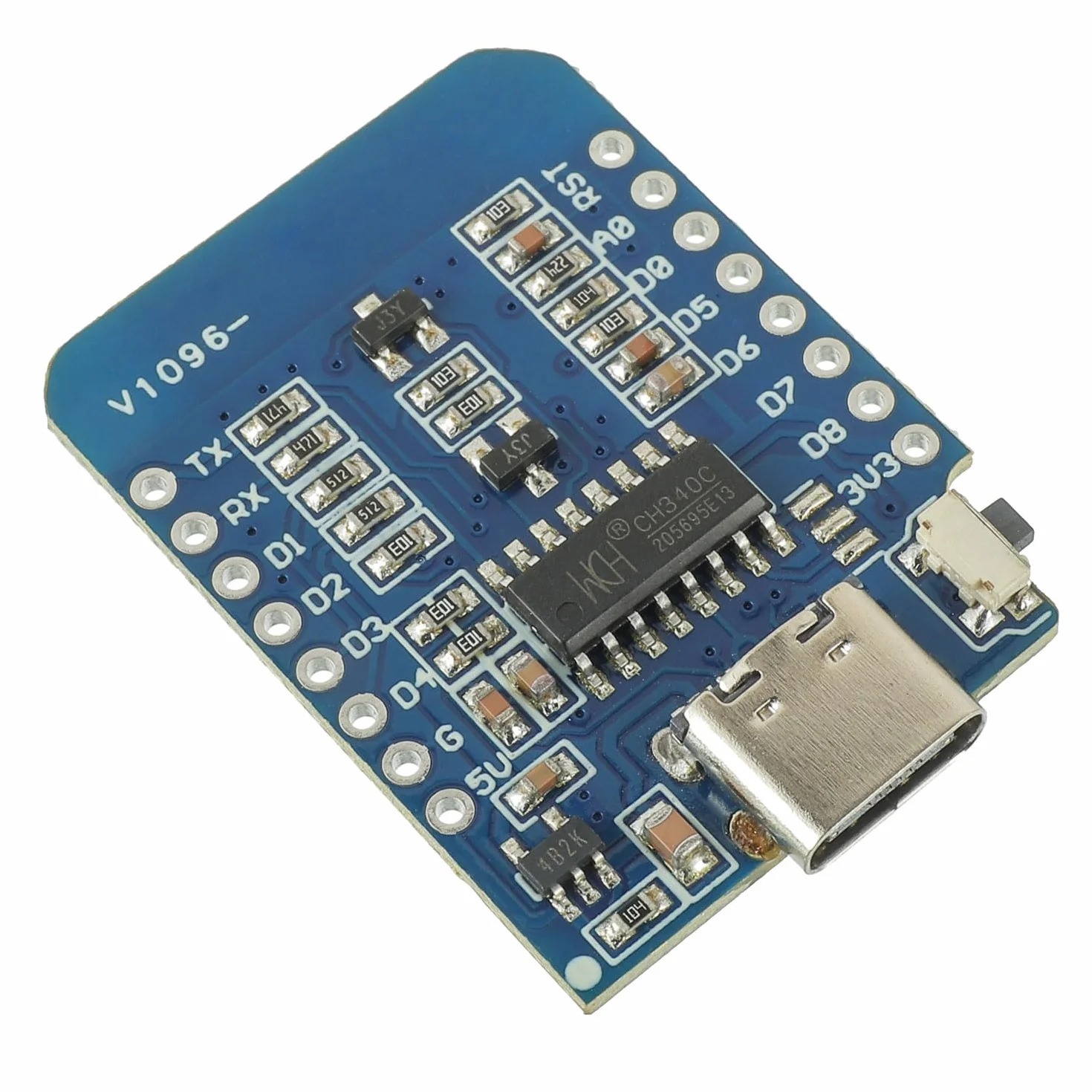 3 Pezzi ESP8266 Scheda di Sviluppo Mini ESP8266-12F NodeMCU Modulo WiFi Chip Interfaccia Type-C Compatibile con Arduino