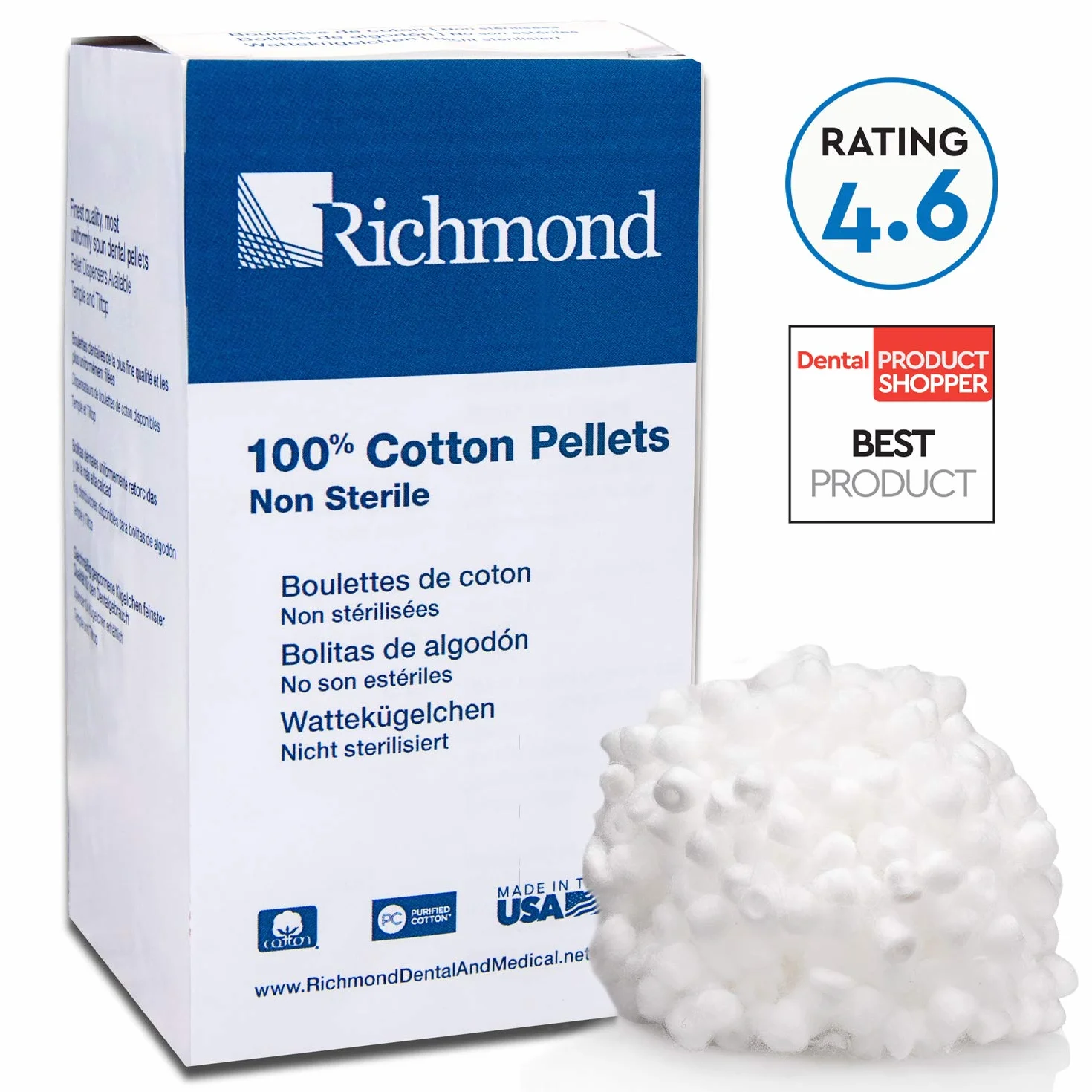 Richmond Pellet di cotone non sterile confezione da 2550