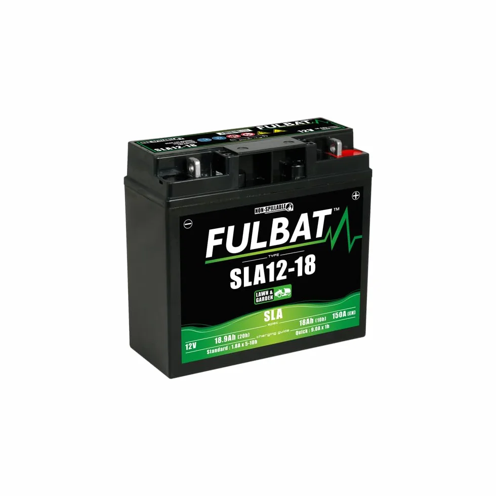 BATTERIE 12-18 FULBAT 12V18AH LG182 L77 H168 (SLA - SANS ENTRETIEN - MOTOCULTURE)