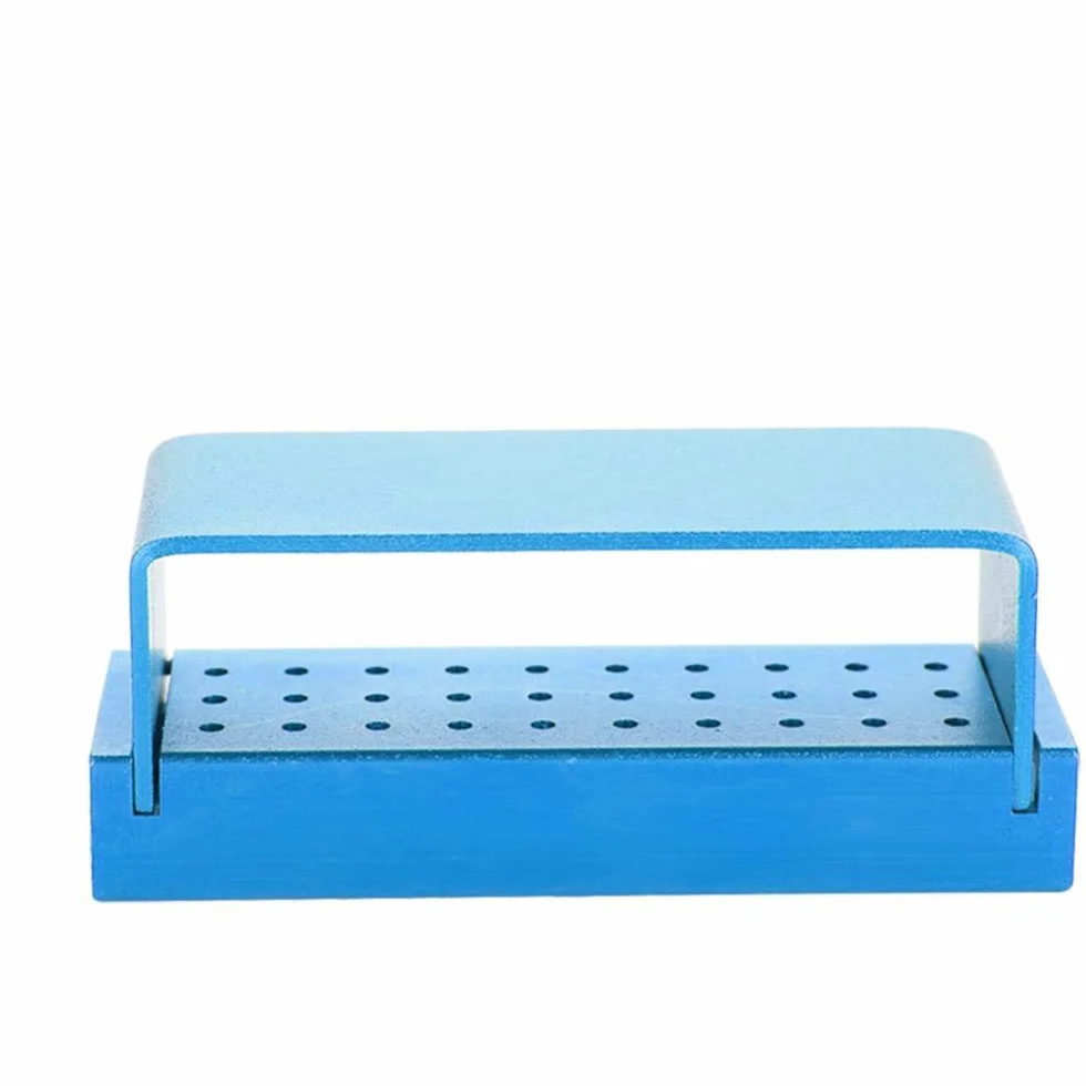 Porta Disinfezione, Porta Frese Dentista, Scatola di Disinfezione, Scatola di Disinfezione in Alluminio a 30 fori Punta Portafrese Frese Burs Disinfezione Custodia Organizer Strumenti per la Cura(4#)