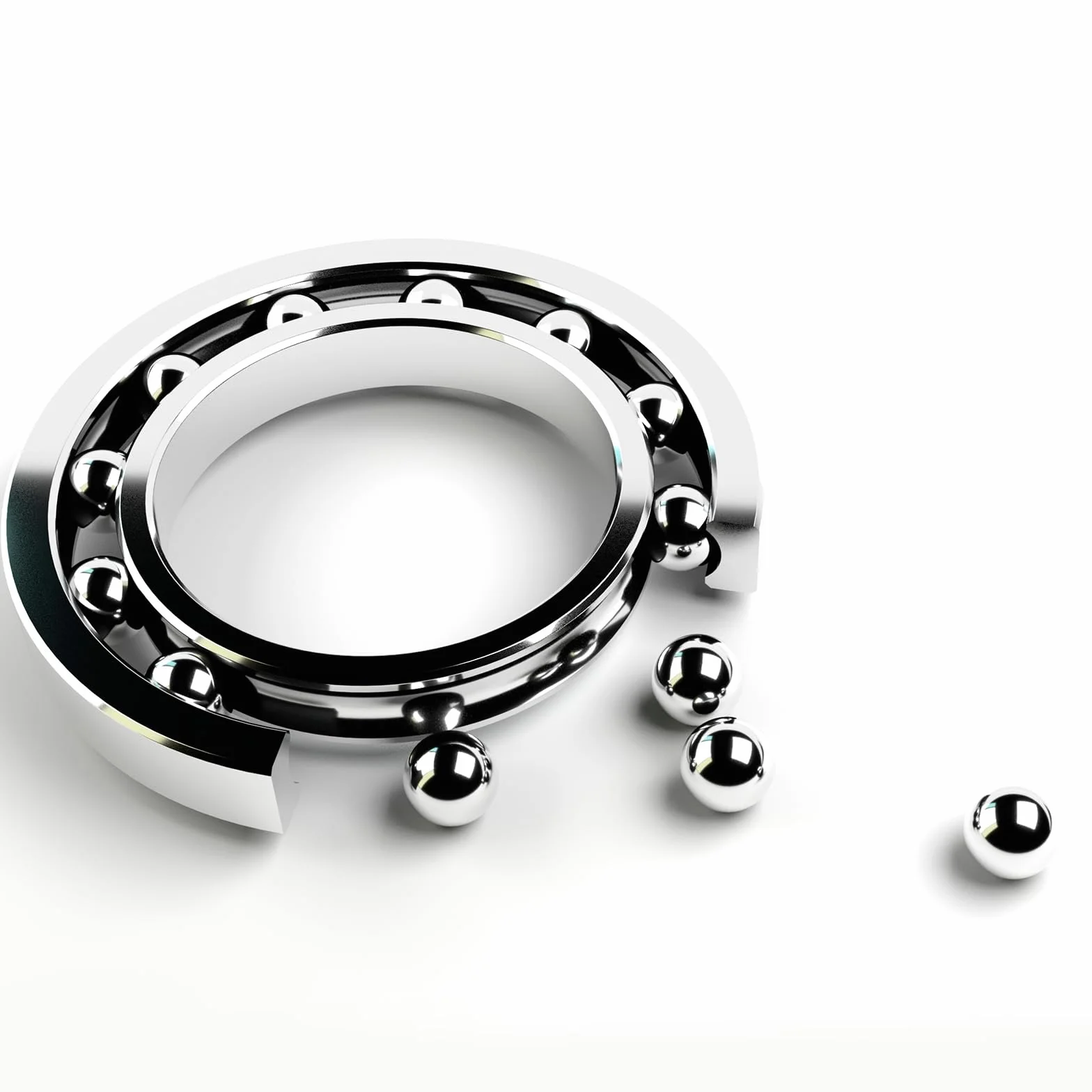 3 sfere di precisione in acciaio inox G200 201, diametro 24 mm, per cuscinetti