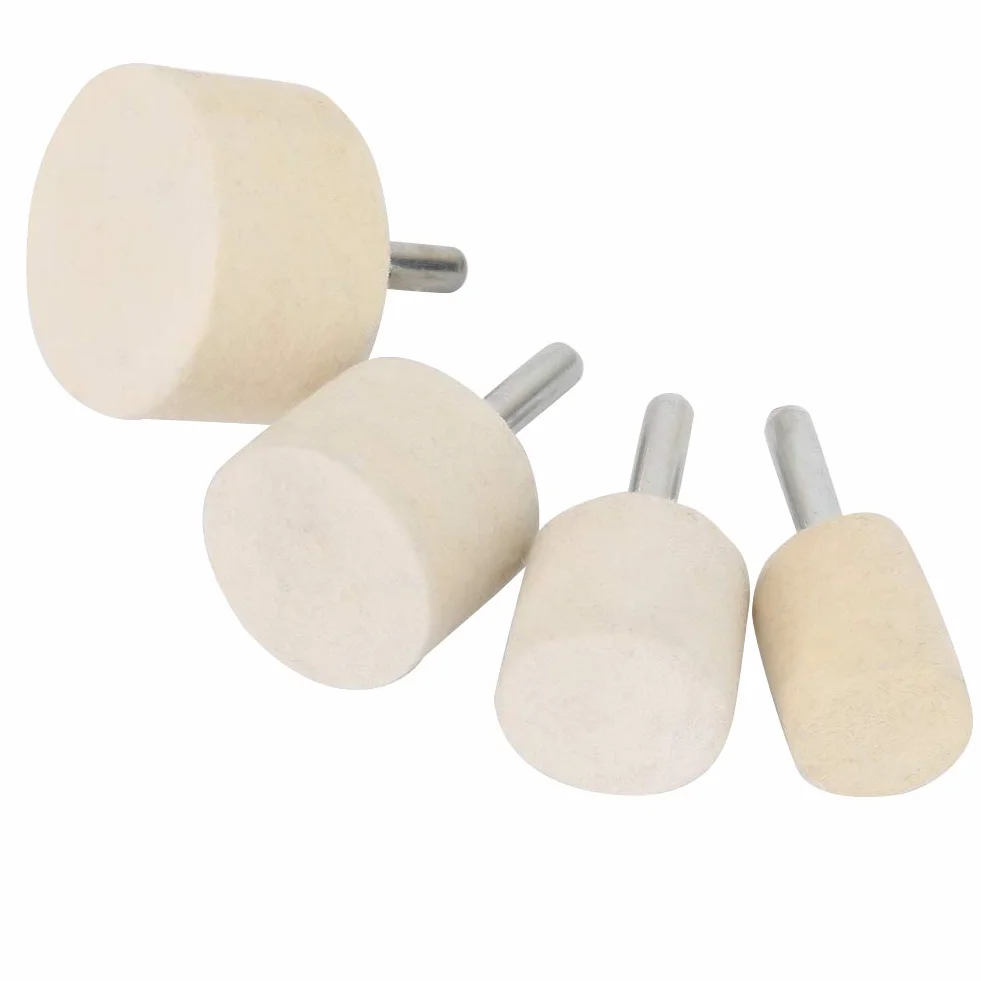 5 Set Polvere per Lucidatura All'ossido di Cerio + 4 Pezzi Ruote per Lucidatura in Feltro di Lana Kit per Lucidatura in Feltro per Intaglio del Legno Scultura in Giada