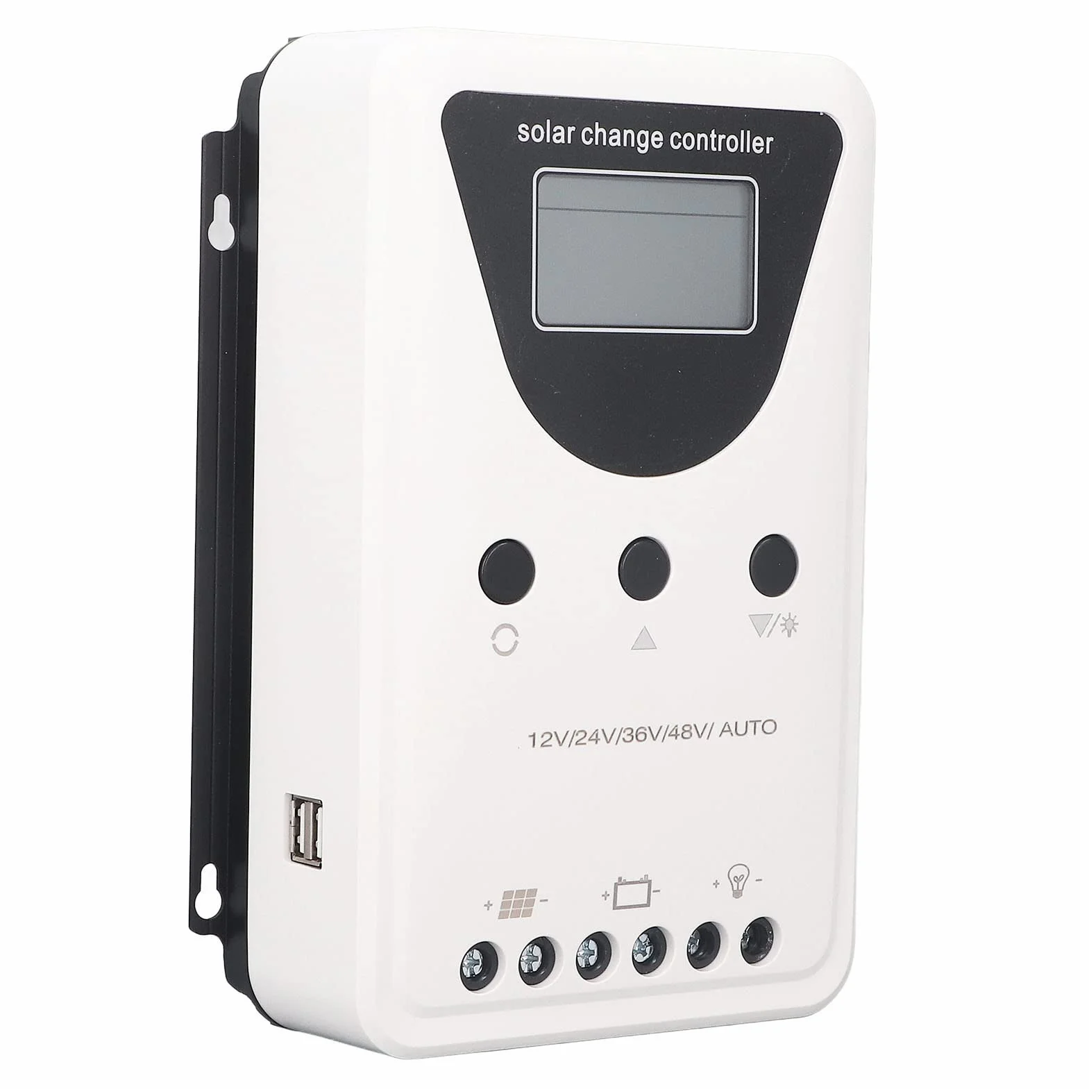 Regolatore di Carica Solare PWM Regolatore di Carica del Pannello Solare Regolatore Intelligente del Pannello Solare USB per Batterie Al Litio(100A)