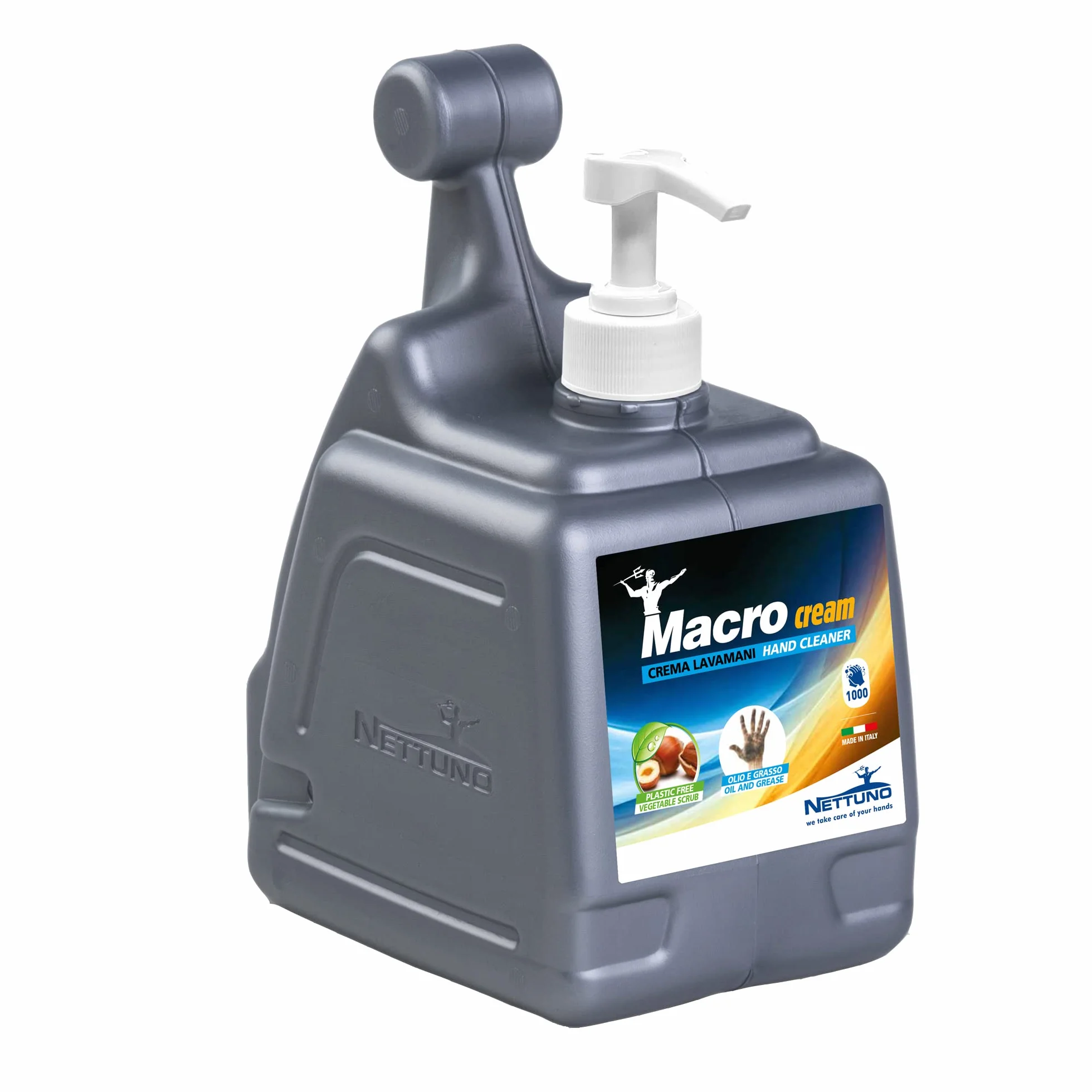 Nettuno Iberica 320 Crema lavamani microesfoliante MacroCream, con dosatore, 3 l
