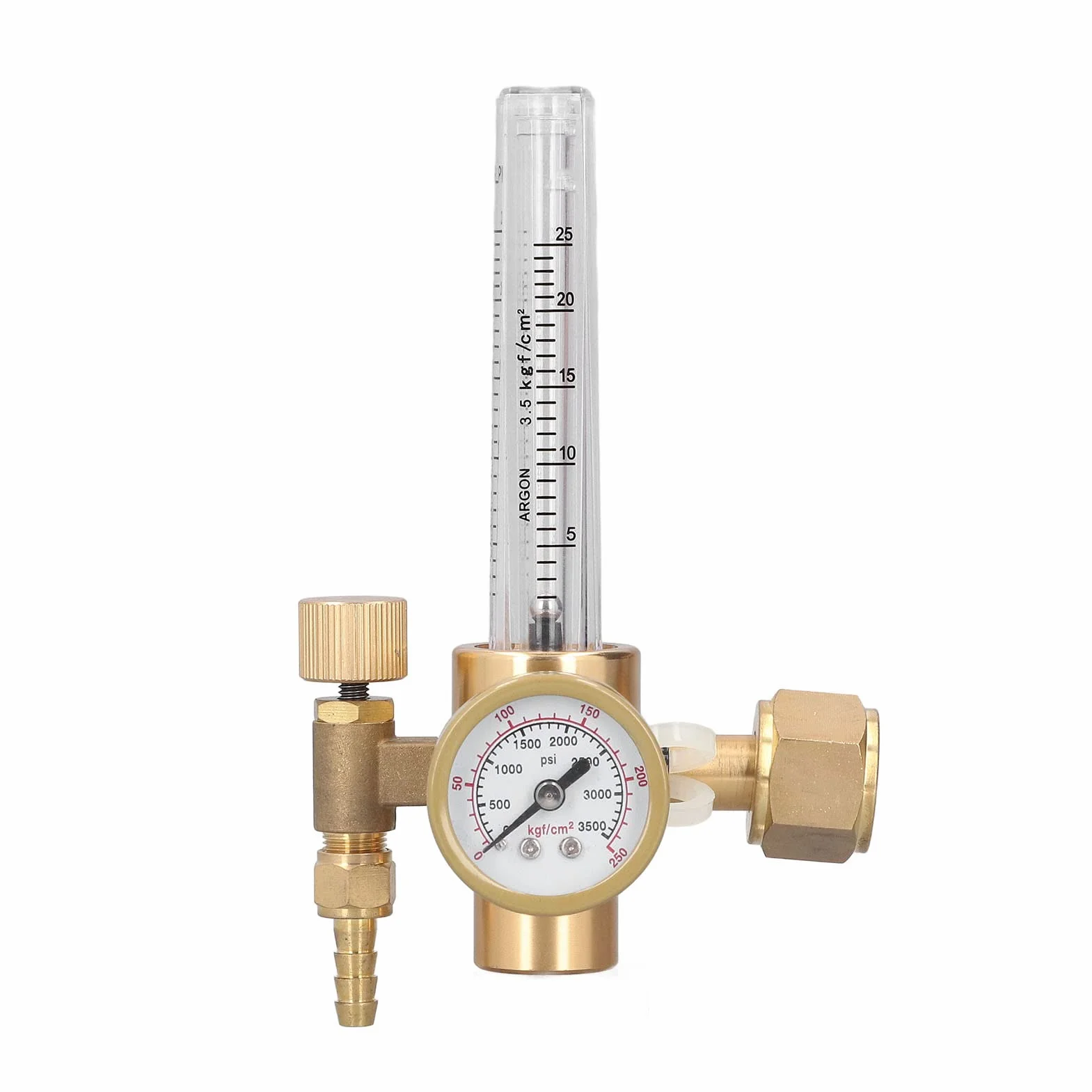FILFEEL Regolatore di Gas di Saldatura, Carrello di Saldatura Regolatore di Gas MIG CO2 Accessori per MIG 0-3500PSI 0-25 Lpm per Ad Argon