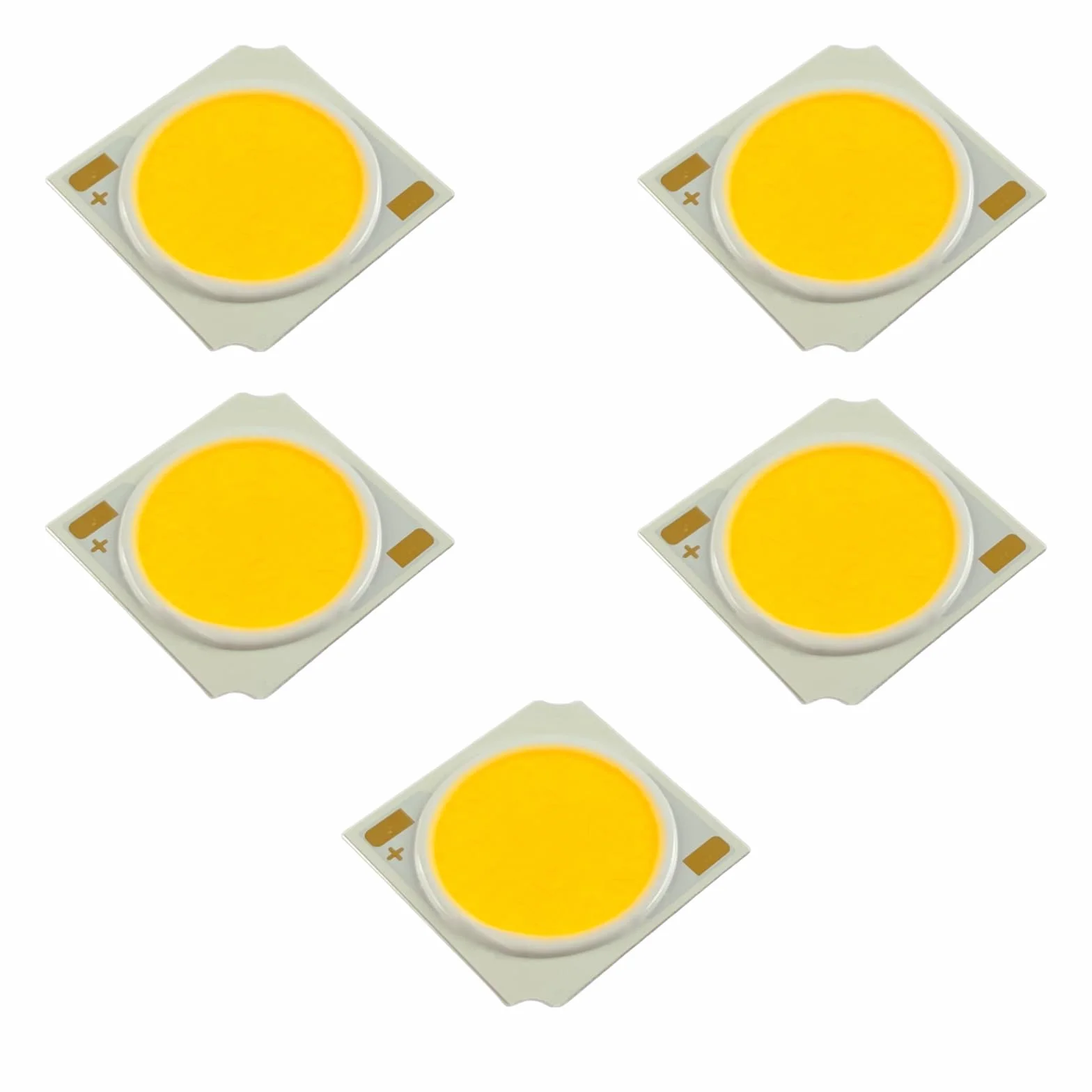 5X Pack CLU038-1206C4-403M2M2-F1 4000K 80CRI COB Modulo LED max. 58.4W Versione 6 350-1380mA 19x19mm Proiettore Spotlight Horticultural Grow Light