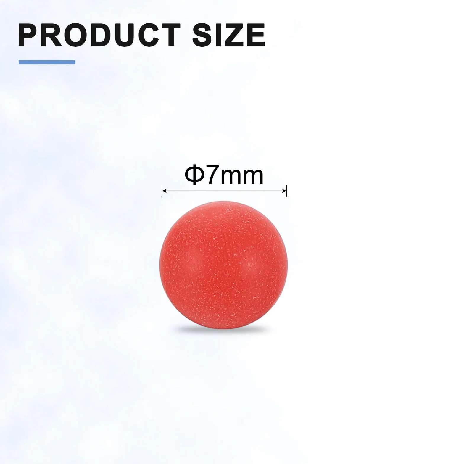Palline di Cuscinetti in Plastica PP 7mm QUARKZMAN 200pz Rosso