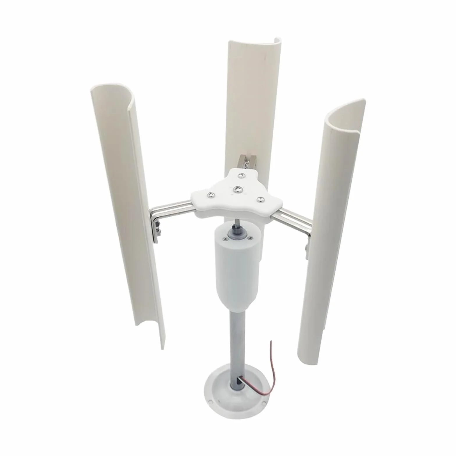 Mini generatore eolico Modello di generatore eolico verticale a tre pale senza rumore Generatore senza spazzole a magneti permanenti trifase Strumenti portatili for mulini a vento a bassa velocità per