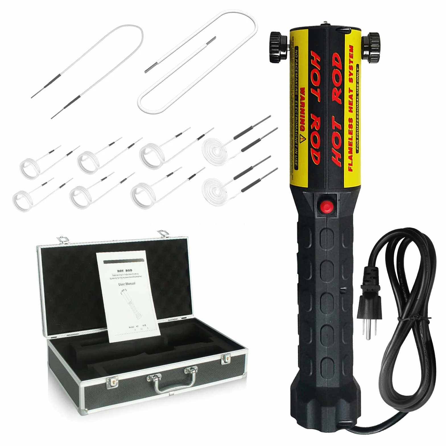 SOLARY, Kit di riscaldamento a induzione magnetica 1000W senza fiamma 10 bobine per rimuovere viti arrugginite