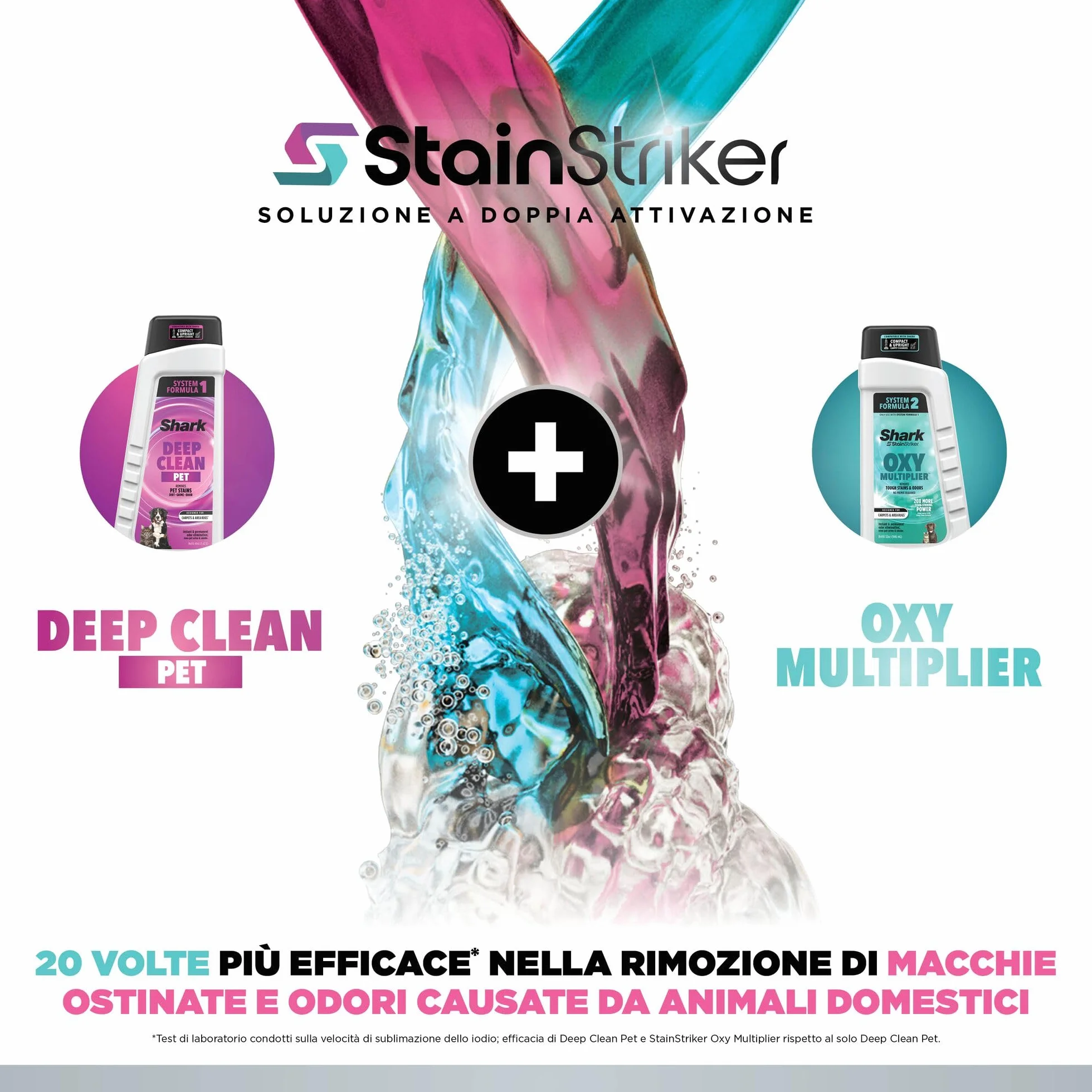 Shark StainStriker HairPro Pet - Pulitore per Tappezzeria e Smacchiatore, 450 W - Adatto a Case con Animali Domestici e Fessure Difficili - 5 Accessori, 2 Detergenti - Modello PX200EUCP