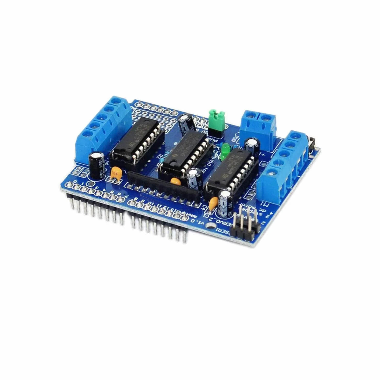 Set di 6 protezioni per driver motore CC L293D e scudi driver per motore passo-passo (schede di espansione), compatibili con Arduino Duemilanove e Raspberry Pi