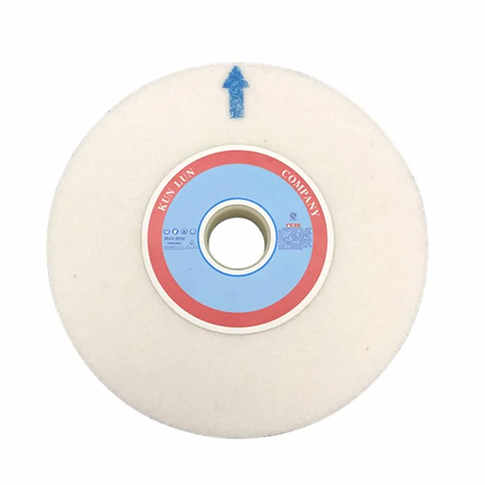Disco Abrasivo al Corindone Bianco 150x32x25mm 46 Grit 1 Pezzo per Mola da Banco