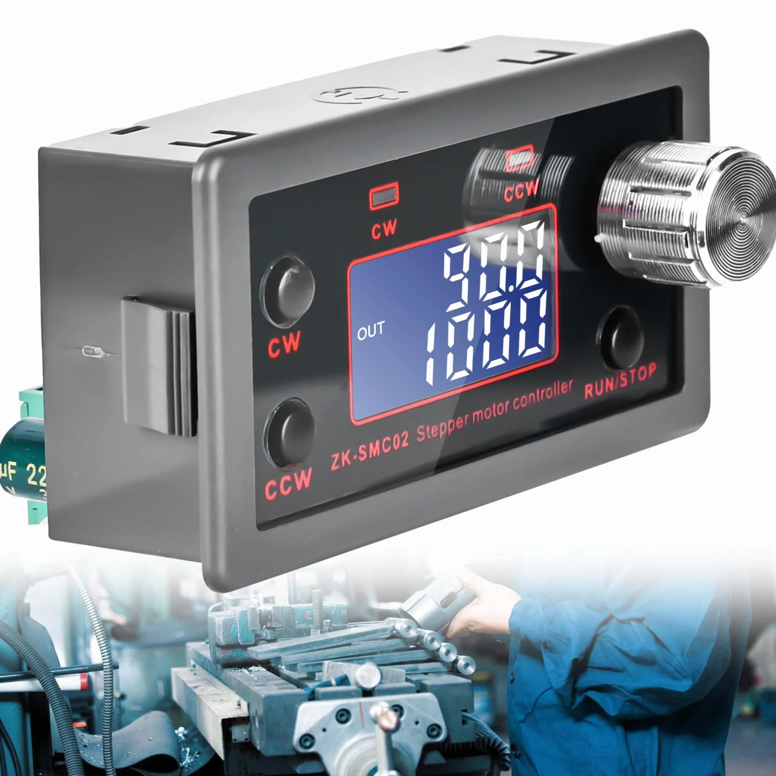 Molbory Controller motore passo-passo NEMA 17 23 - 4 A Scheda di controllo integrata con angolo e velocità di impulso PLC