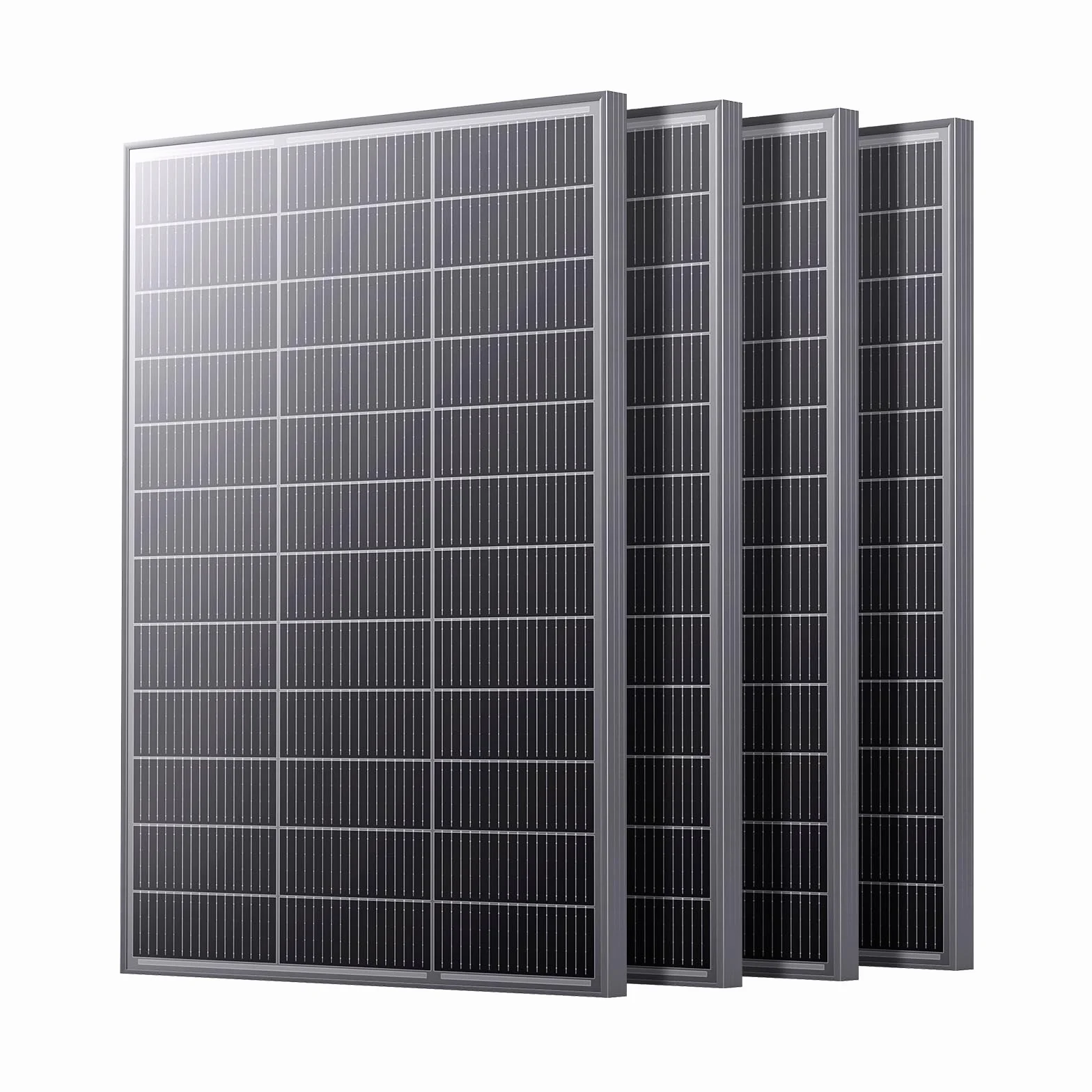 Pannello solare di tipo N 16BB 400 watt, pannelli solari 4×100W | Efficienza del 25% monocristallino, design compatto per sistemi da 12 V/24 V/48 V, camper, tetto, off-grid e backup domestico