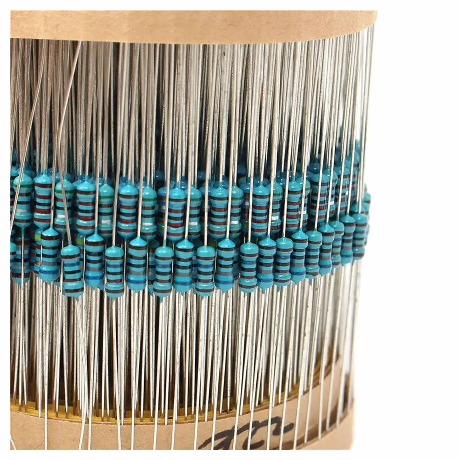 Kit Assortito di resistori a Film Metallico da 3120 Pezzi 156 Valore 1/4 Watt, Confezione di Campioni di resistori 1% 1 ohm-10M Ohm Set di componenti elettronici Fai-da-Te