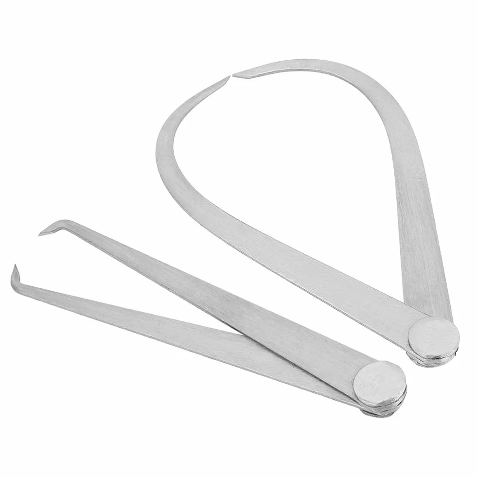 Calibri Interni Esterni da 6 Pollici, 2 Pezzi da 150 Mm in Acciaio Inossidabile Calibri a Giunto Fisso Set di Strumenti di Misurazione per Misurare la Scultura, Vasaio, Argilla, Tubo