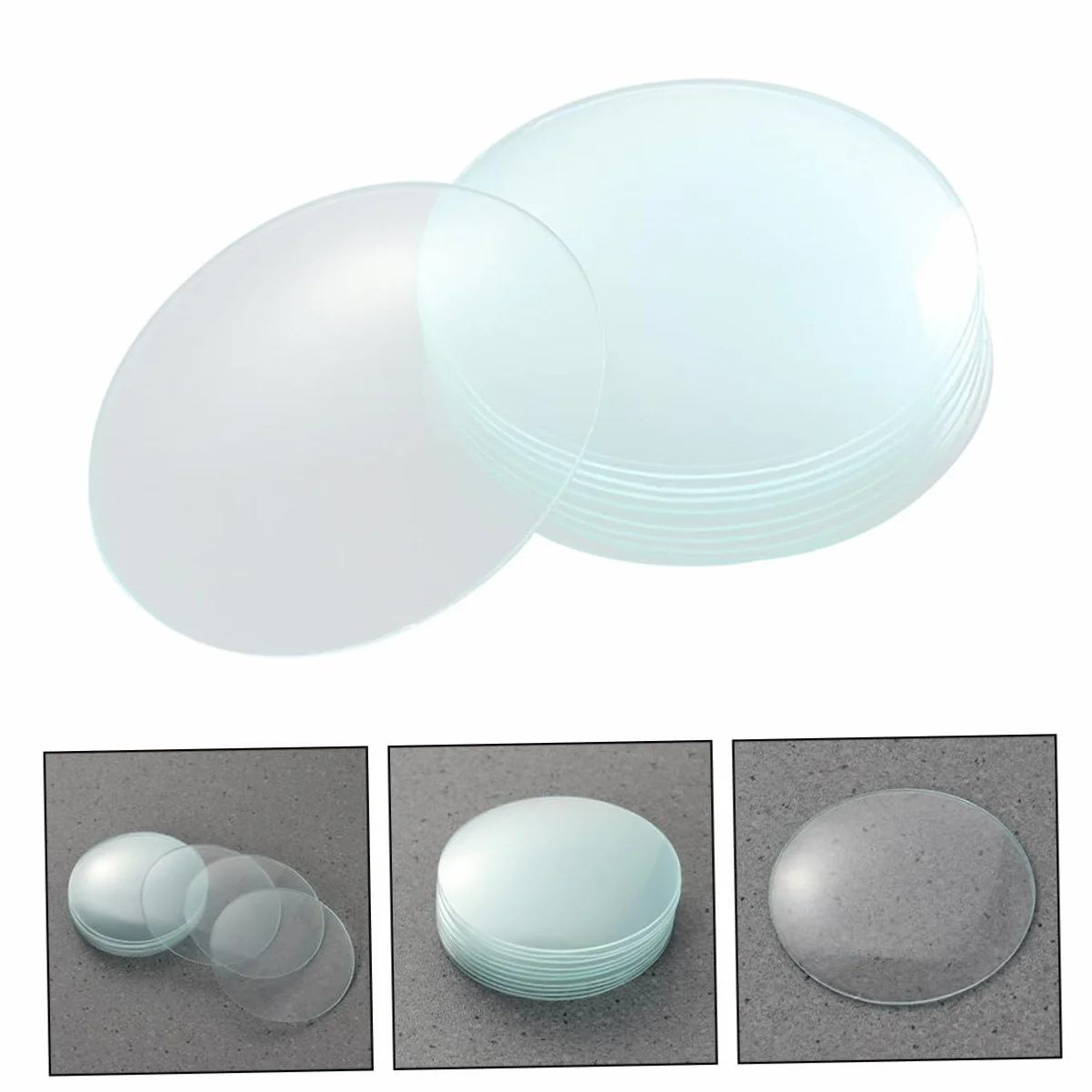 ABOOFAN Coperture in Vetro per Bruciatore da Laboratorio 10 Pezzi, Vetro Sintetico Resistente, per Esperimenti e Uso in Aula, Funziona come Contenitore ed Evaporatore