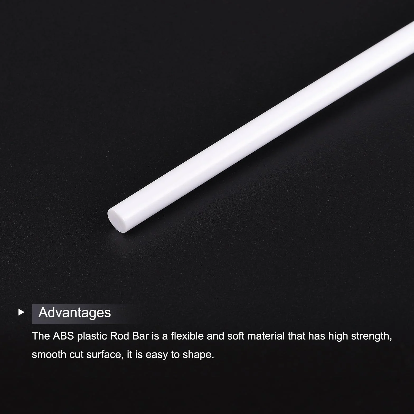 Asta Tonda Plastica Abs 3mm x 250mm 20Pz per Modellismo