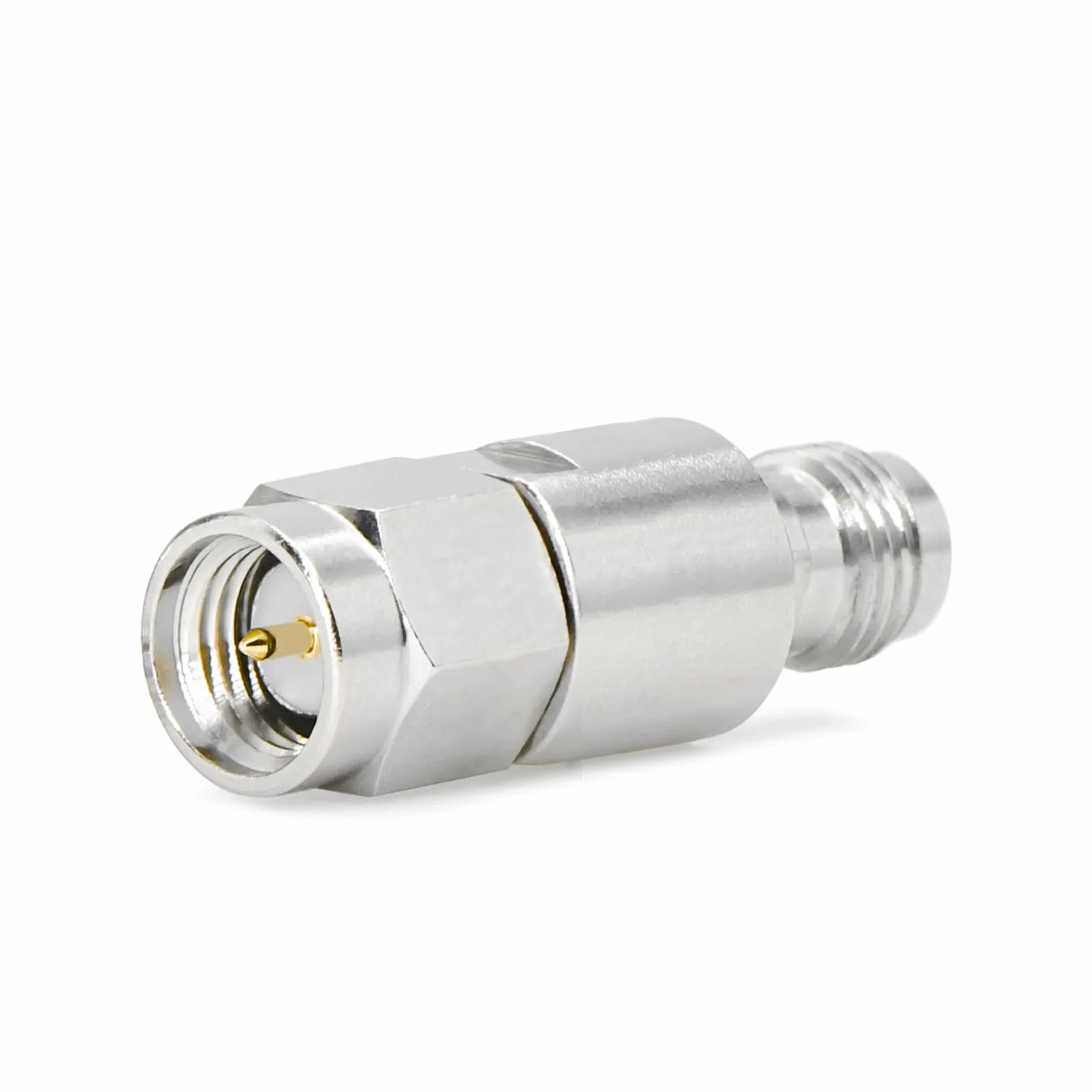 TOJOIN 12,4 GHz 10 dB RF attenuatore coassiale 2 W 50 Ohm SMA maschio a femmina RF coassiale SMA Attenuatore fisso, 2 attenuatori in rame
