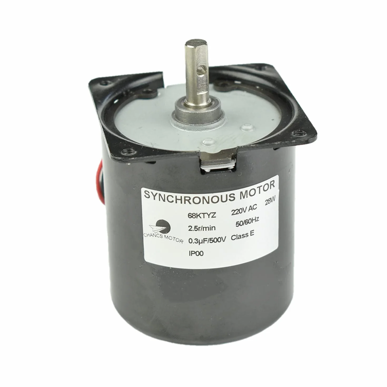 CHANCS 68KTYZ 220V 2.5RPM 80Kgf.cm Motore a Coppia Grande Mini Cambio a Bassa velocità