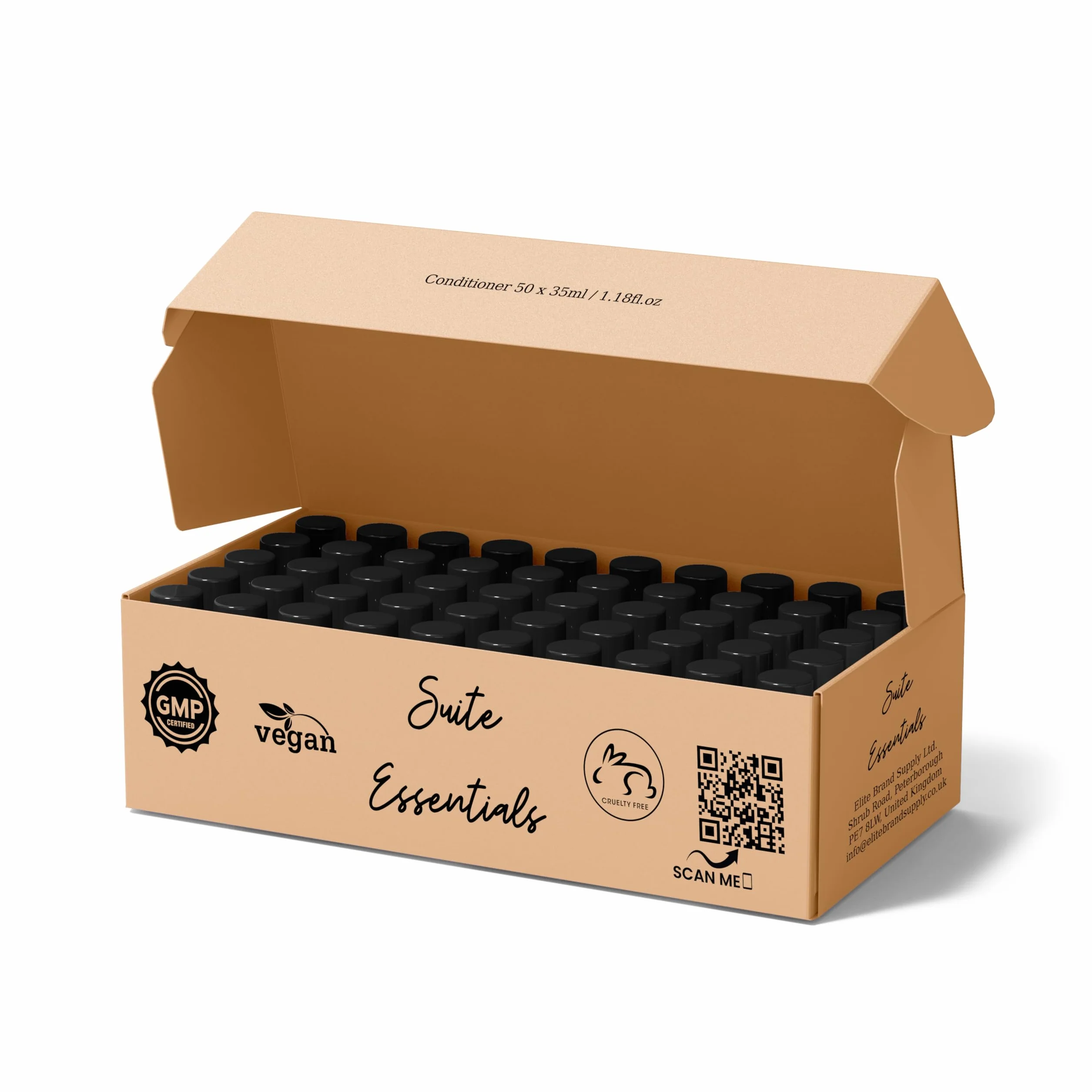 Confezione da 50 balsamo, 30 ml, ideale per hotel, camere degli ospiti, Airbnb e ospitalità, confezione riciclabile, mini balsamo per articoli da toeletta