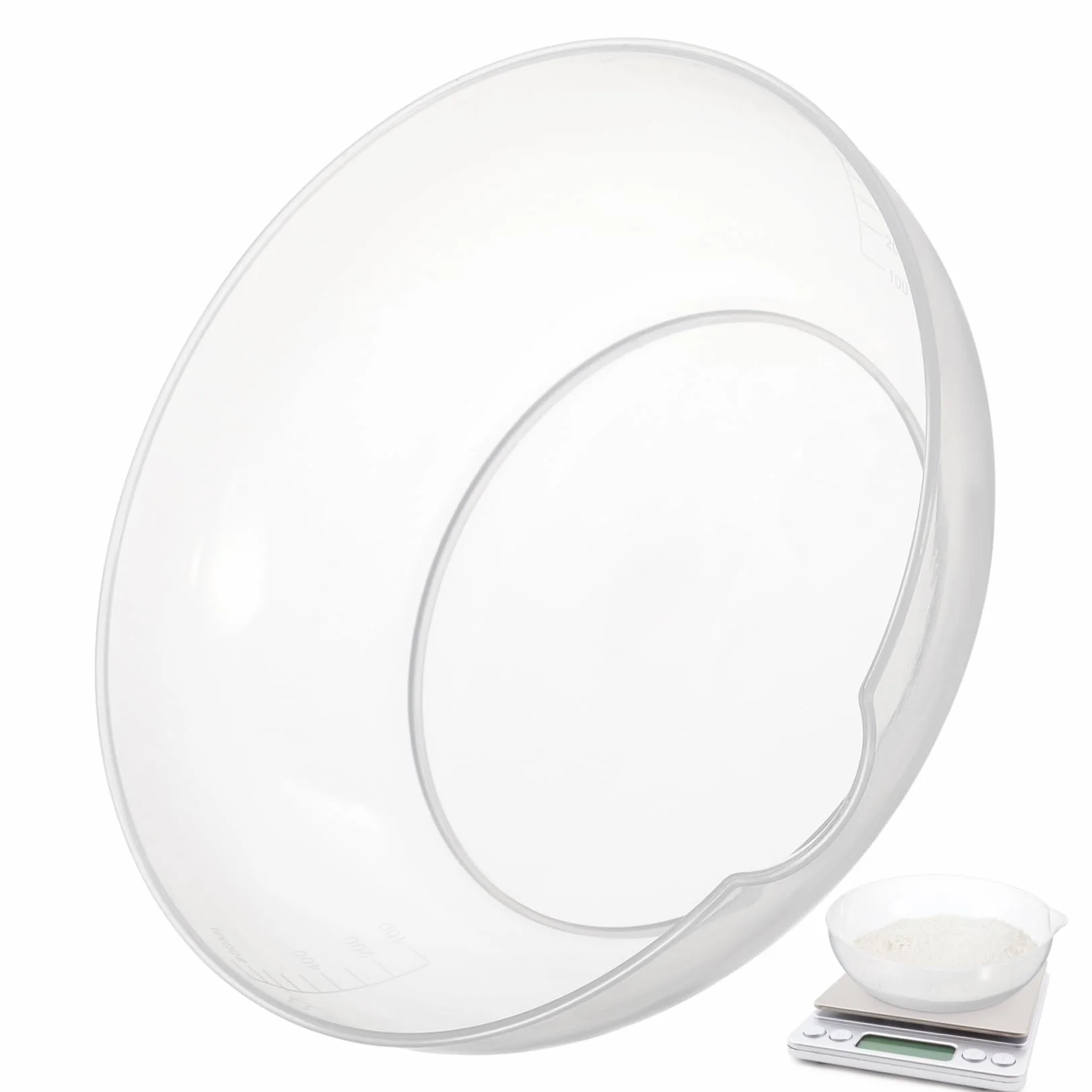Bilancia da Cucina Accessori Ciotola per Bilancia In Plastica Robusto Grande Vassoio per Pesi Precisi Piccoli Alimenti Riutilizzabile Per Bilance Digitali