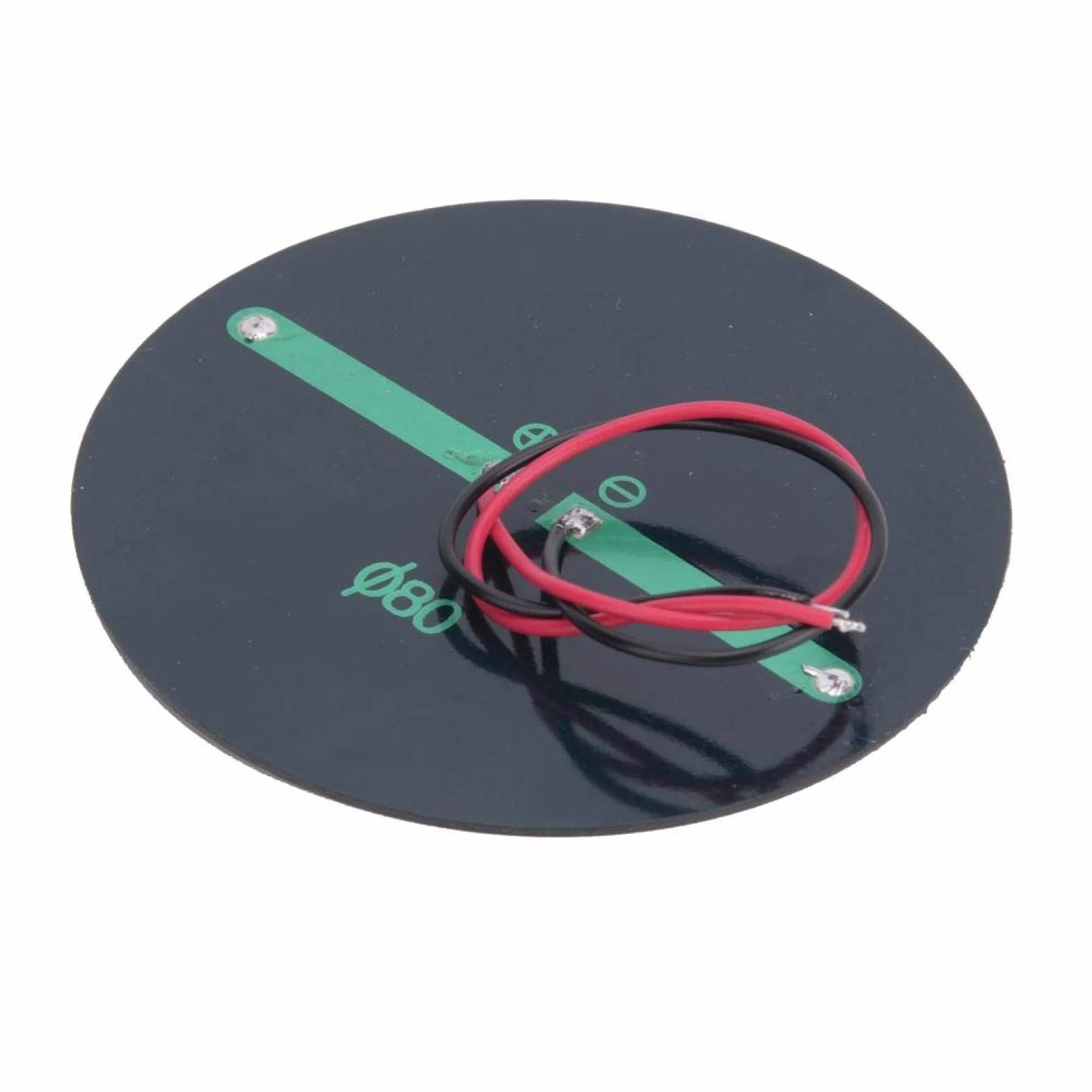 Modulo Pannello Solare Rotondo 6V 80mm 4 Pezzi, Ricambio per Luci da Giardino