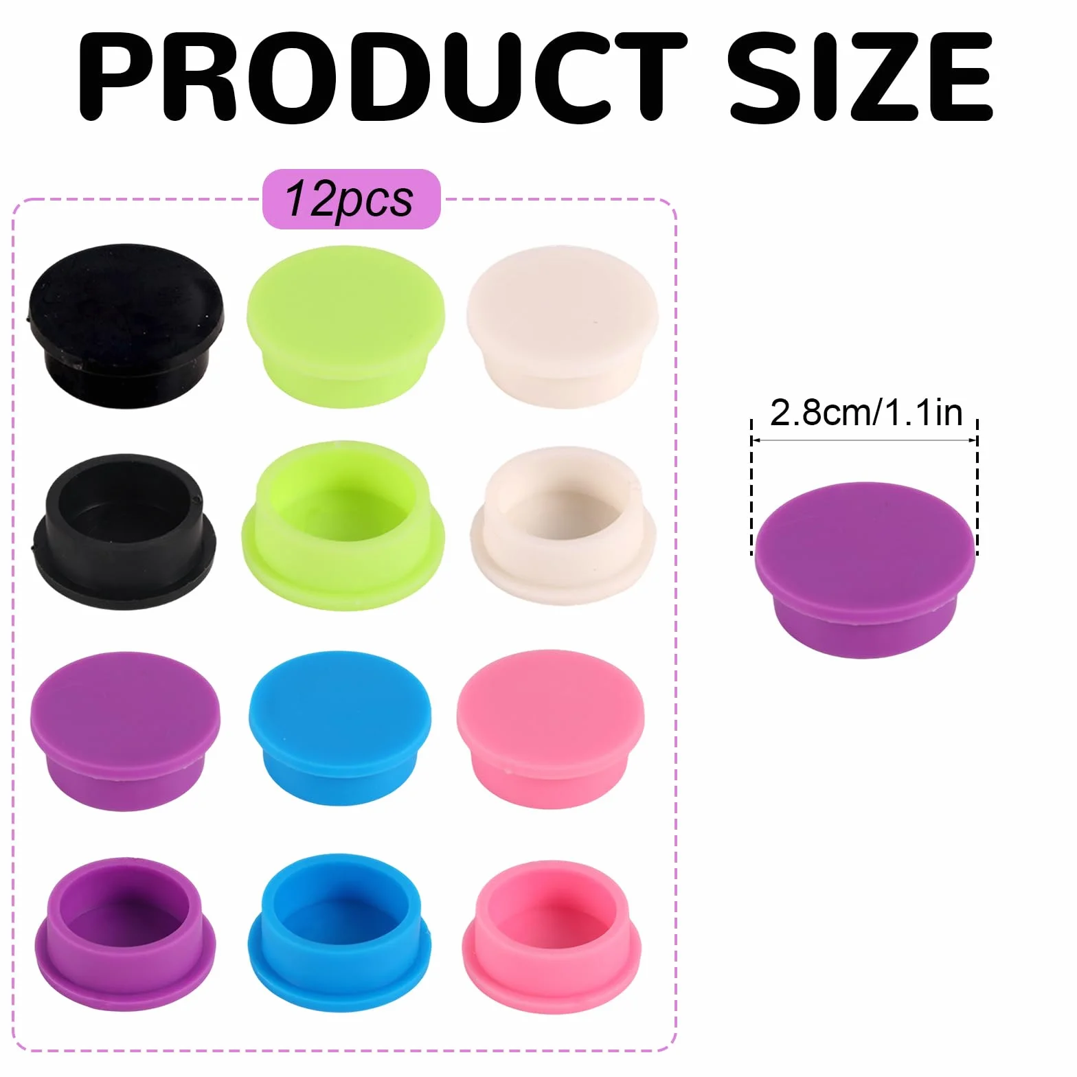 Tappi Protettivi per Fiale 5-100 ml, 6 Colori, a Prova di Perdite e Polvere, Apertura a Scatto, per Uso Iniettabile e Laboratorio