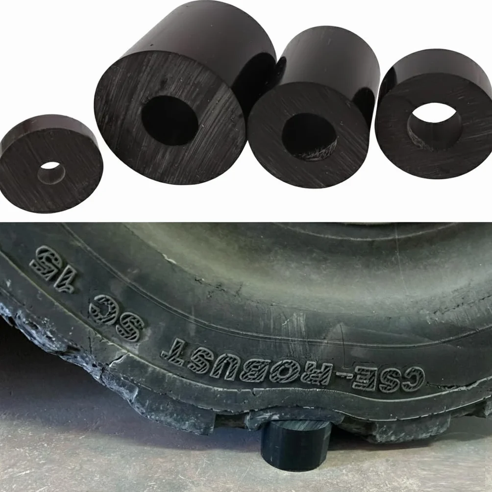Barra tonda PVC NERO Distanziale ULTARESITENTE tubo tondo 5 pezzi 40x18x20 mm