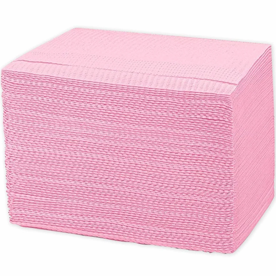 Bavaglini Monouso 33 x 45,7 cm 3 Strati Impermeabili per Tatuaggi Dentistica Salone Rosa