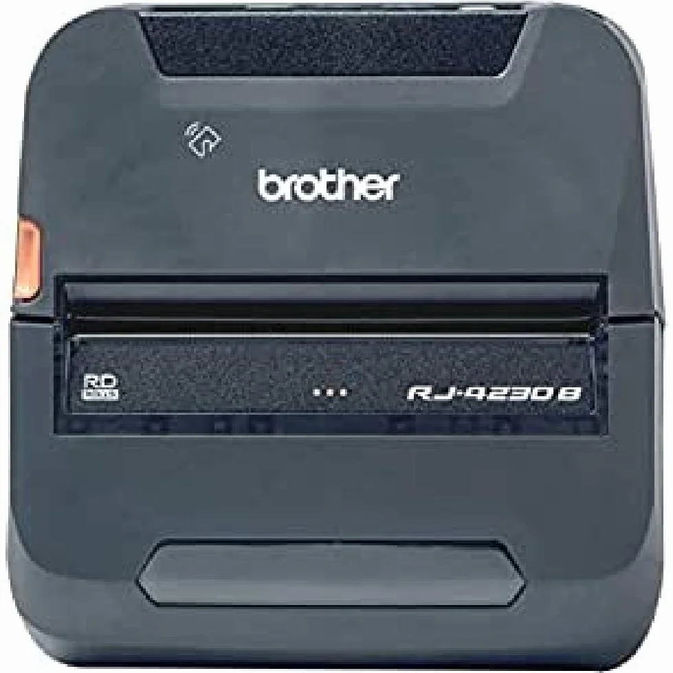Brother RJ4230B | Stampante portatile fino a 4" | Termica diretta | USB, Bluetooth e NFC | Fino a 127 mm/sec | Colore Nero
