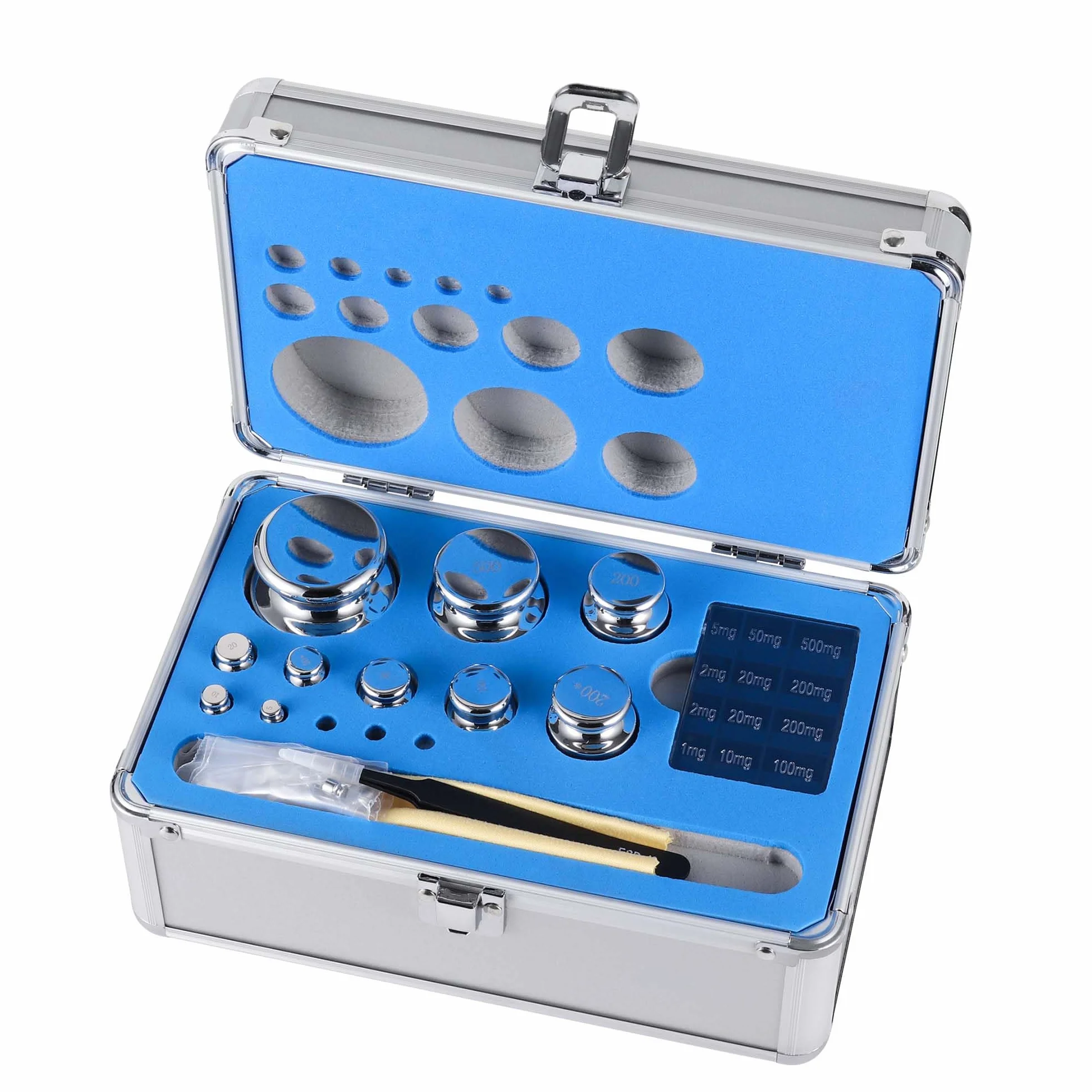 Goetland F1 Certificata Pesi Taratura Pesi Calibrazione Set 25 pezzi 1mg-1kg 304 Acciaio Inox Per Digitale Bilancia Grammi Laboratorio