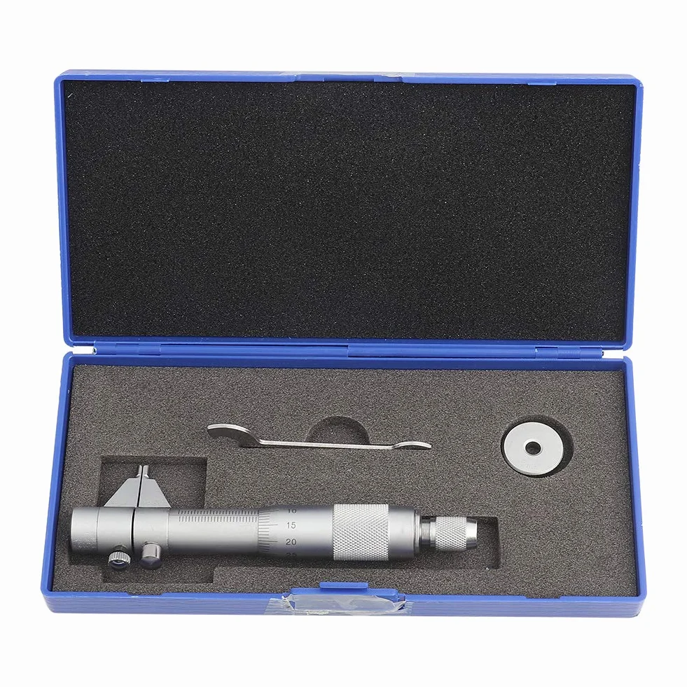 Set Micrometro Interno micrometro interior Calibro per Fori Micrometrico in Acciaio Inossidabile, con Chiave Gamma 5 a 30 Mm, Precisione 0,01 Mm,di Marcatura Chiara Micromètres d'intérieur