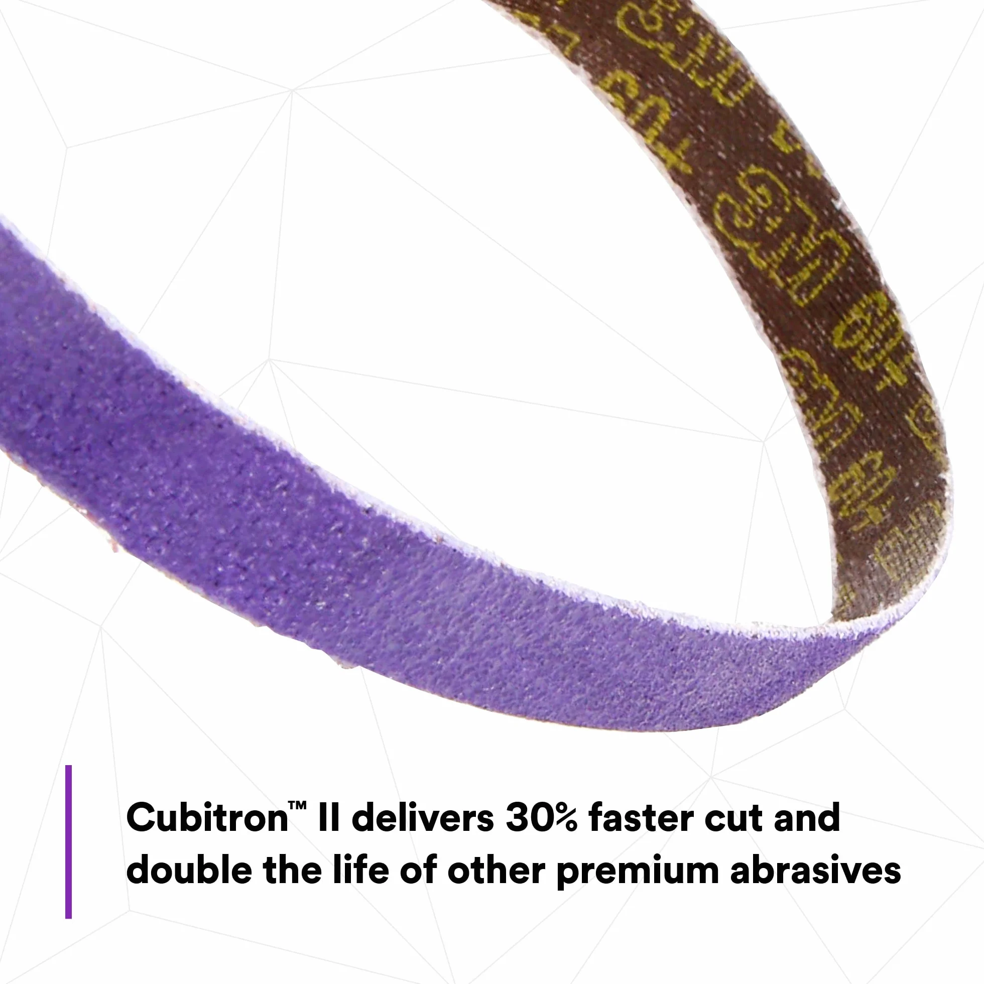 3M Cubitron II 33445 Cinghie di limatura a Grana 60+, 1,27 x 45,7 cm, Confezione da 10, Legate in Resina, per la rimozione di Saldatura a Punti