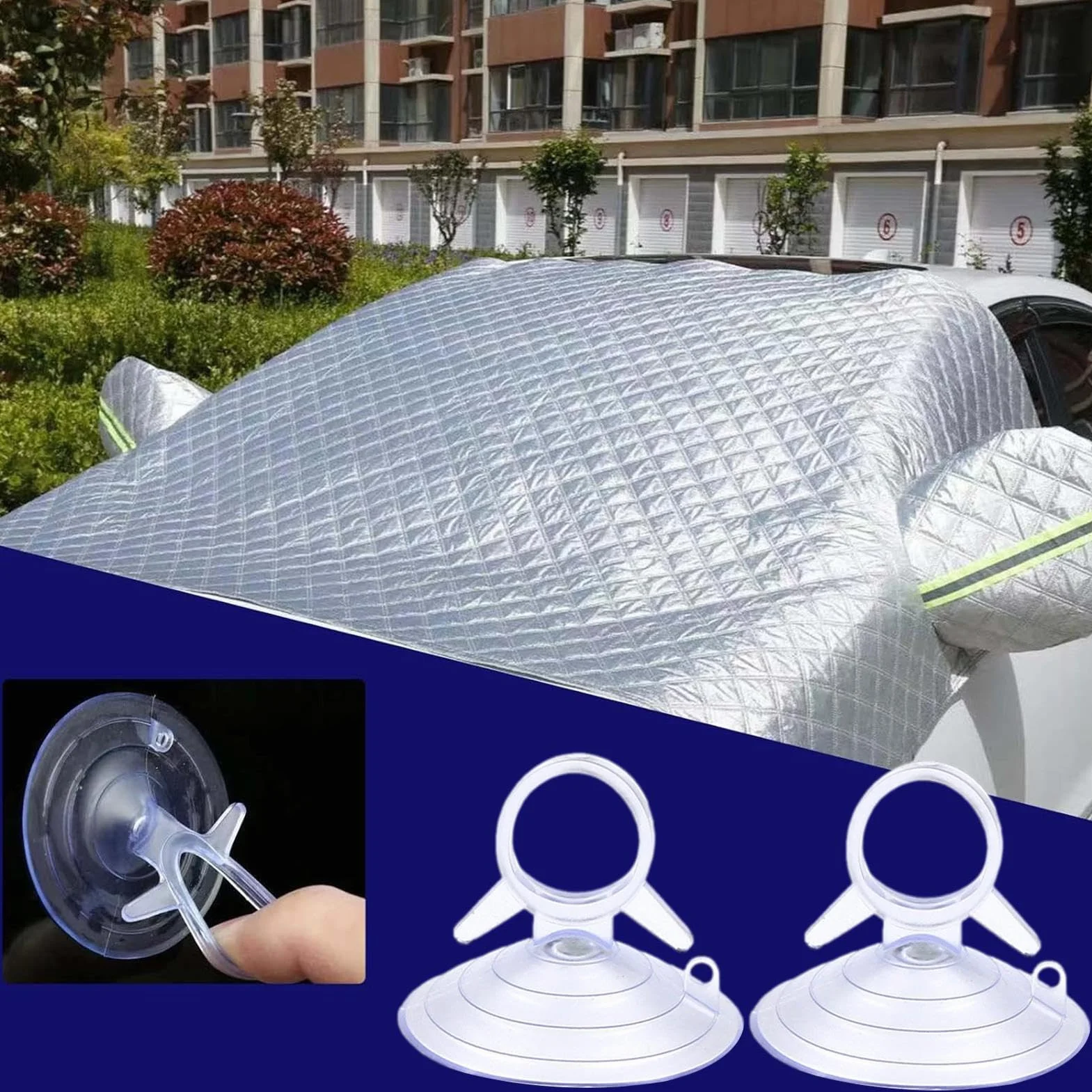 Ventosa per vetro automobilistico | Ventose per parasole per parabrezza auto,Ganci a ventosa a coda di rondine con anello di trazione automobilistico riutilizzabile per del bagno del