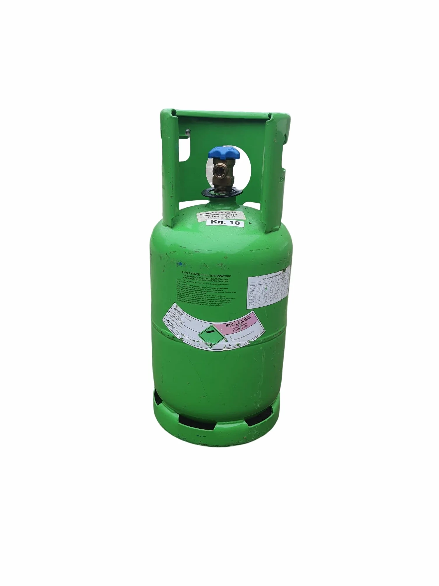 Bombola vuota 13 lt per smaltimento/recupero gas refrigeranti-usata quasi nuova