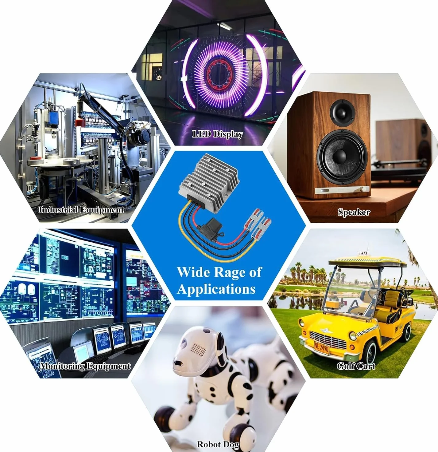 Alimentatore DC/DC 20-72V a 12V 10A 120W Convertitore di Tensione per Automotive LED