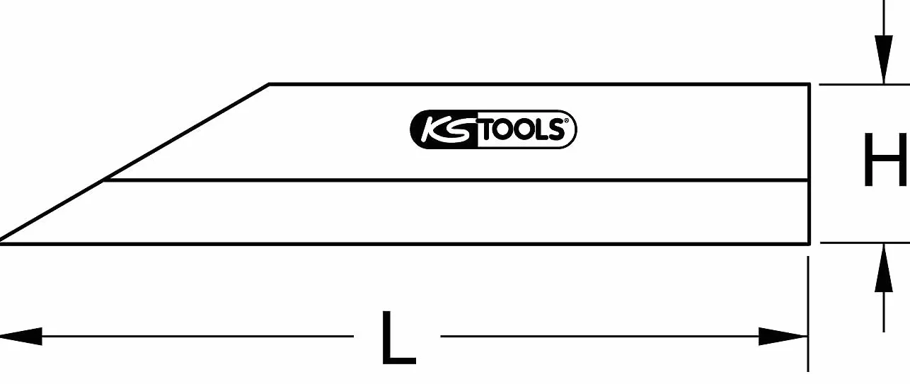KS Tools Riga di riscontro di precisione 500mm