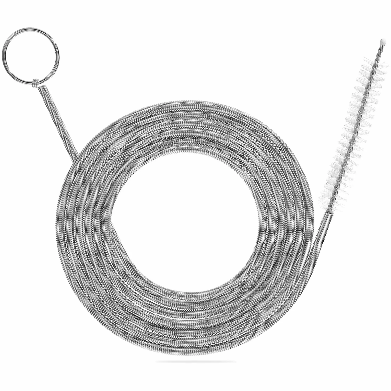 Spazzola flessibile per la pulizia del lavandino di scarico, 150 cm,spazzola per la pulizia del frigorifero,Spazzola per Tubi in Acciaio Inox,Strumento,per lavello