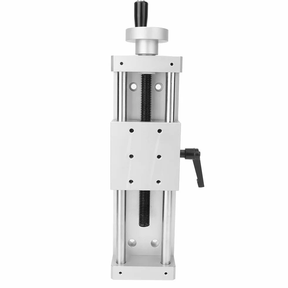 Tavolo scorrevole 150 mm con binario lineare, attrezzatura per tavolo scorrevole lineare manuale, modulo guida lineare manuale, modulo tavolo scorrevole con vite a croce, 80x80mm （150mm）