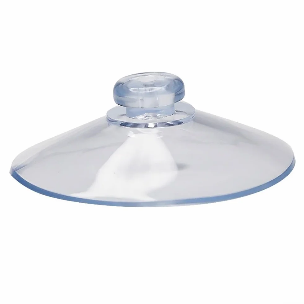 Ventose rotonde da 55 mm/50 mm, 4/10 ventose in plastica PVC senza ganci, testa a fungo trasparente per decorazione domestica e finestre in vetro esterne (10 pezzi da 5 cm)