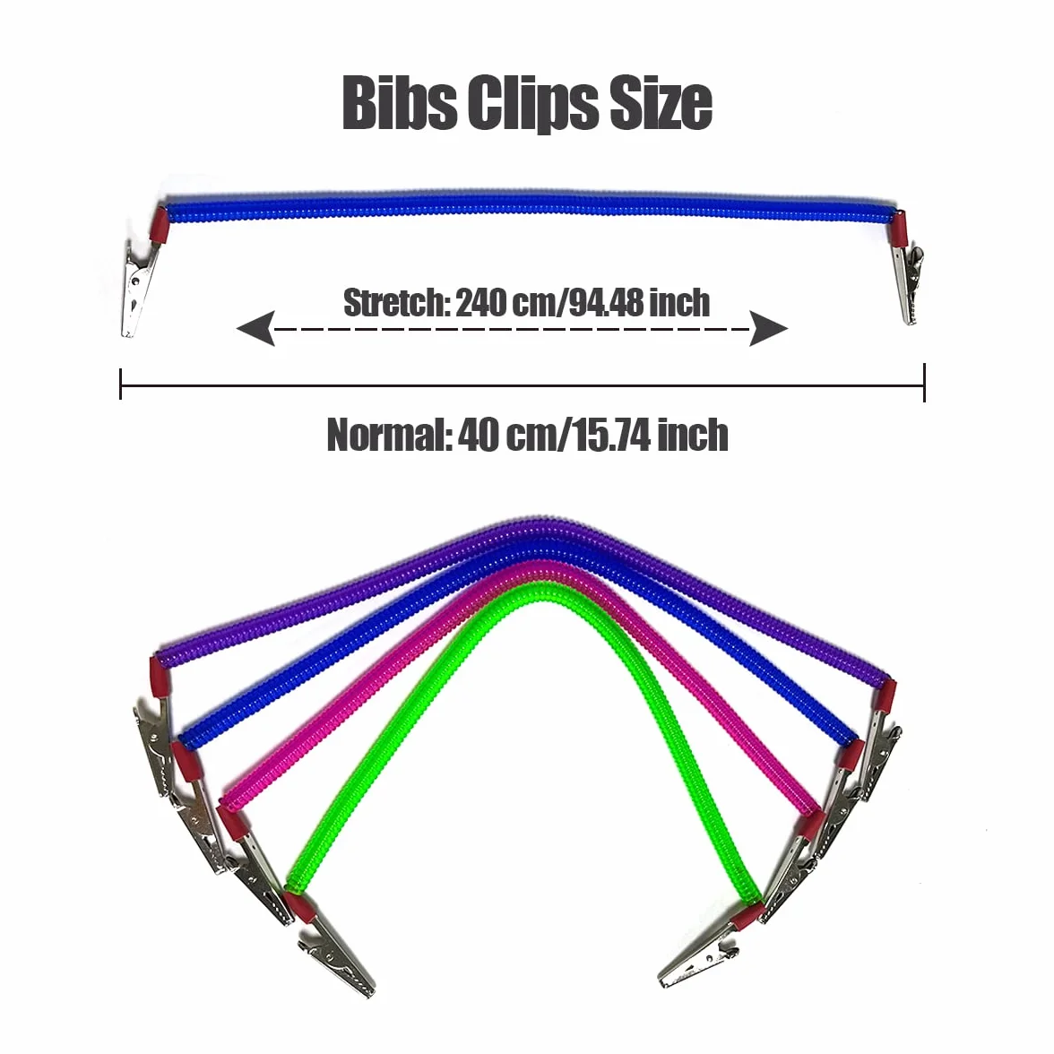 Catene da collo con clip in metallo per dentisti portatovaglioli multicolore protezione abbigliamento adulti bambini