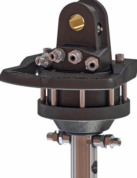 Rotatore idraulico FINN 1 t, 3 t, 4,5 t, motore rotante, pinza per legno, albero (1 t - CR 100-W25A20-111)